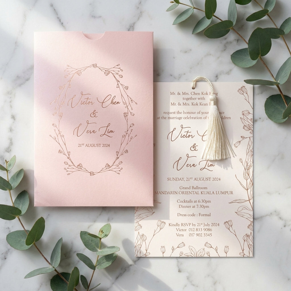 Pocket wedding invitations will not only impress your guests with its unmissable beauty, but they have also been cleverly designed to keep all of your wedding stationary in the one place.