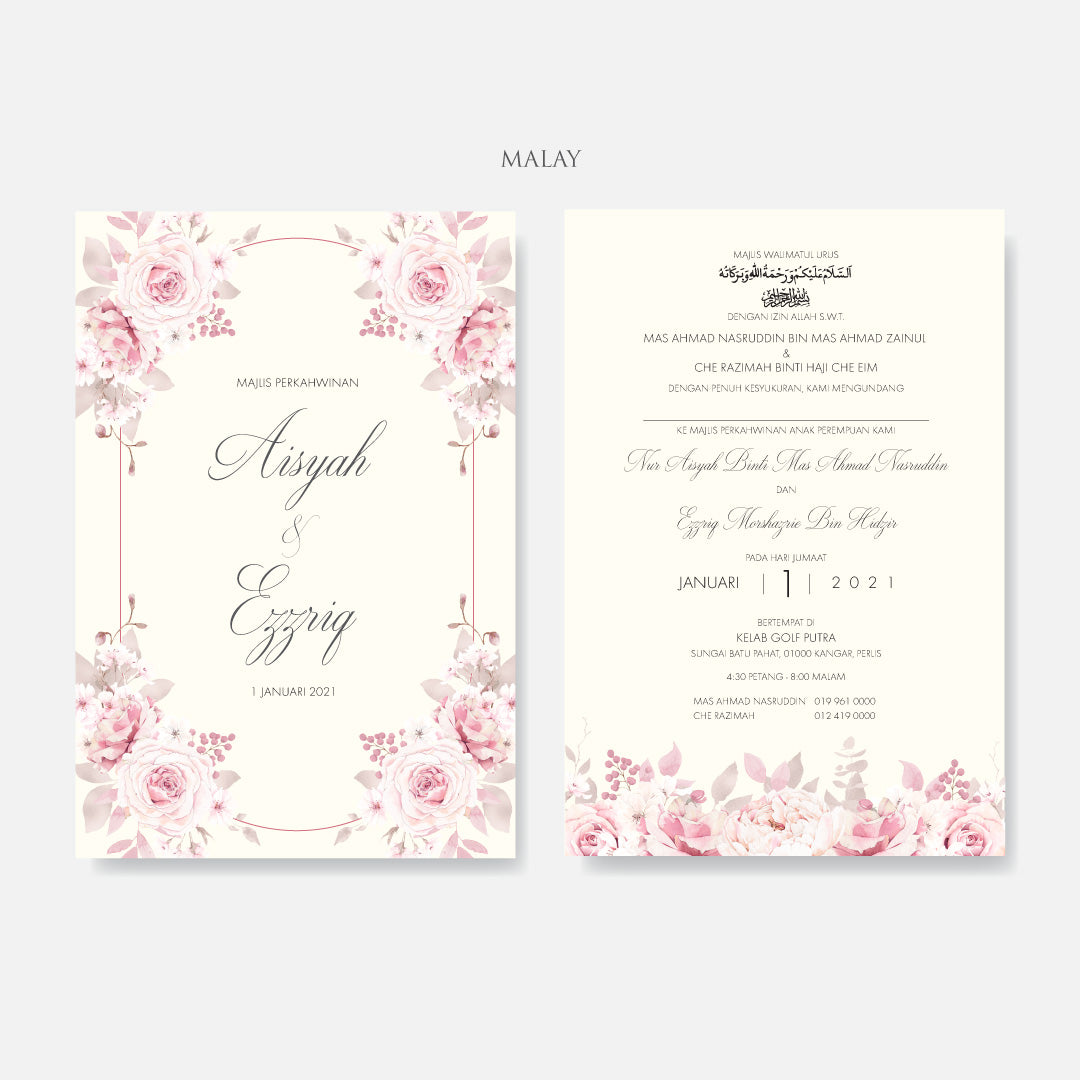 Pocket Wedding Invitation