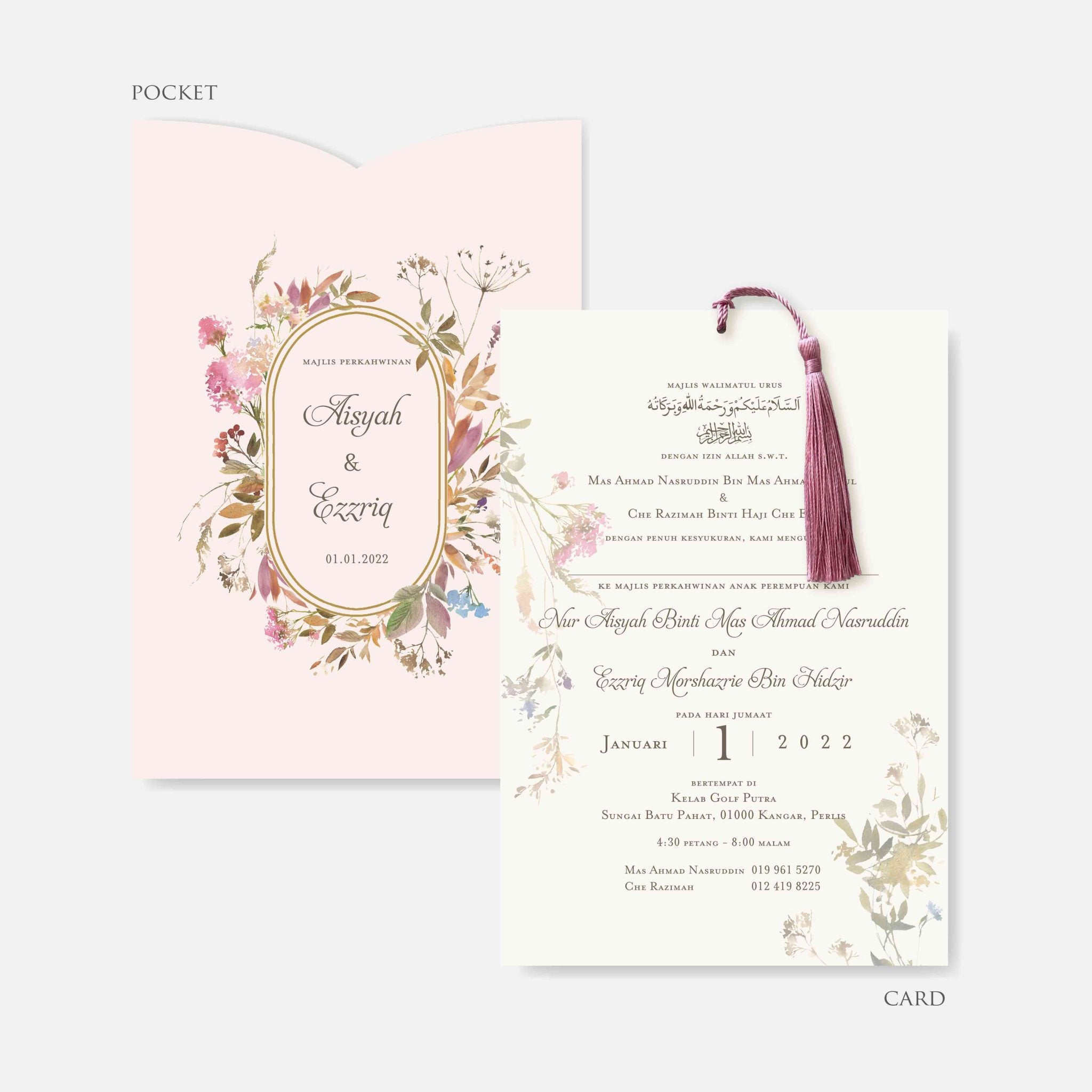 Pocket Wedding Invitation