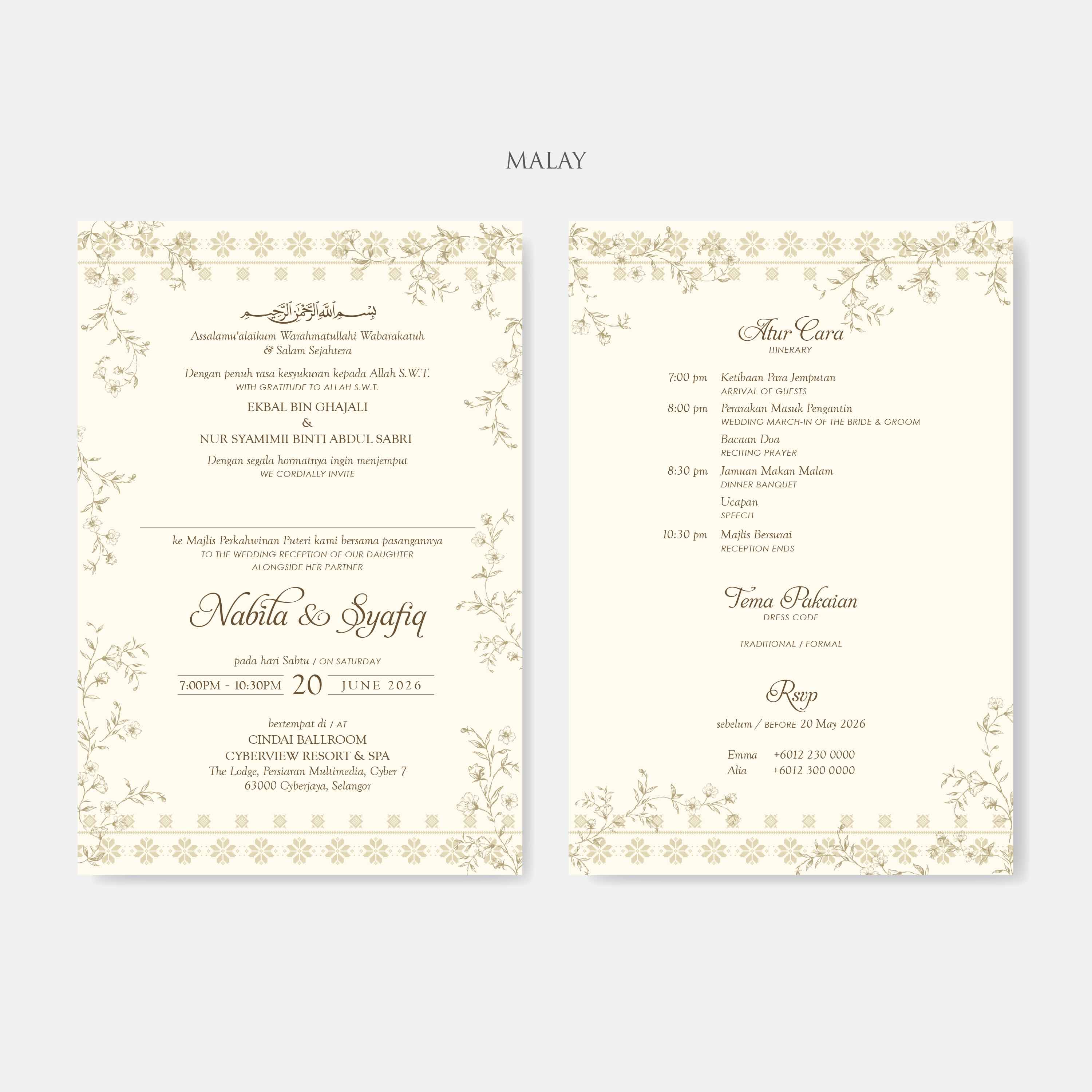 Pocket Wedding Invitation