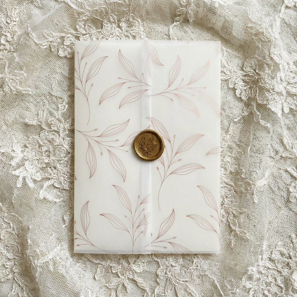 Real foil wedding invitations add a striking, metallic shine and a luxurious, tactile feel to your stationery that cannot be replicated by standard digital printing. Real foil uses heat and pressure to bond true metallic material directly onto your paper or cardstock.