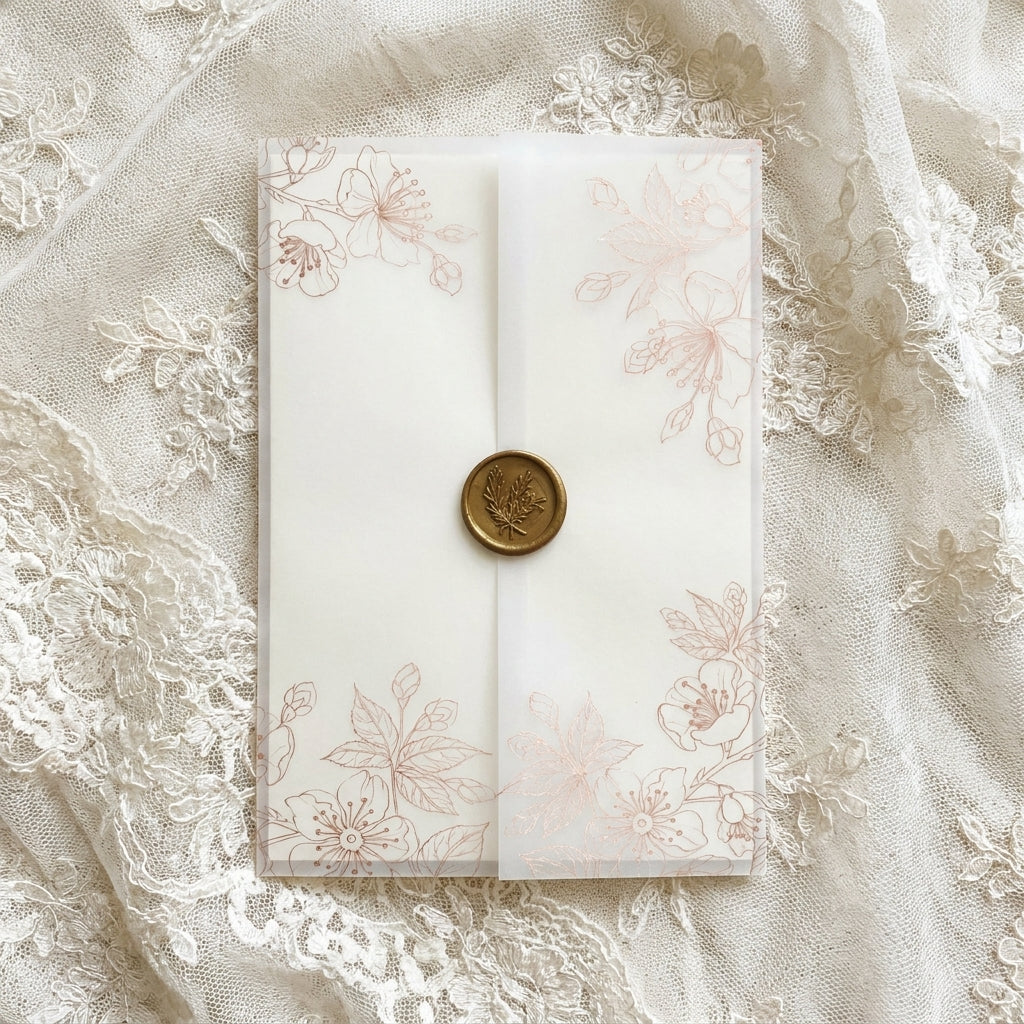 Real foil wedding invitations add a striking, metallic shine and a luxurious, tactile feel to your stationery that cannot be replicated by standard digital printing. Real foil uses heat and pressure to bond true metallic material directly onto your paper or cardstock.