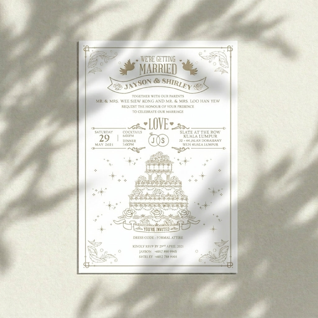 Raised Print Wedding Invitations deliver an aesthetic finishing and unmatchable texture whilst promising an appealing and alluring visual impact as well as a lasting impression upon touch with its elevated features.