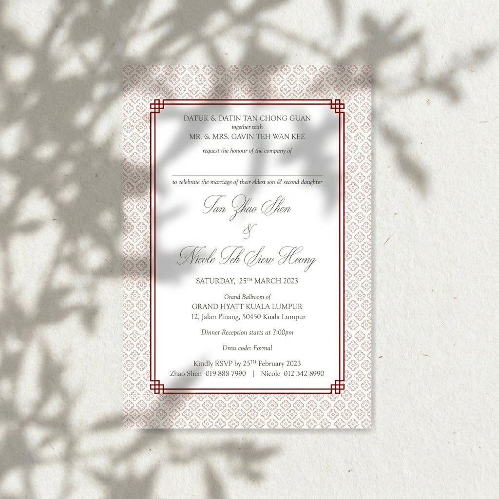Raised Print Wedding Invitations deliver an aesthetic finishing and unmatchable texture whilst promising an appealing and alluring visual impact as well as a lasting impression upon touch with its elevated features.