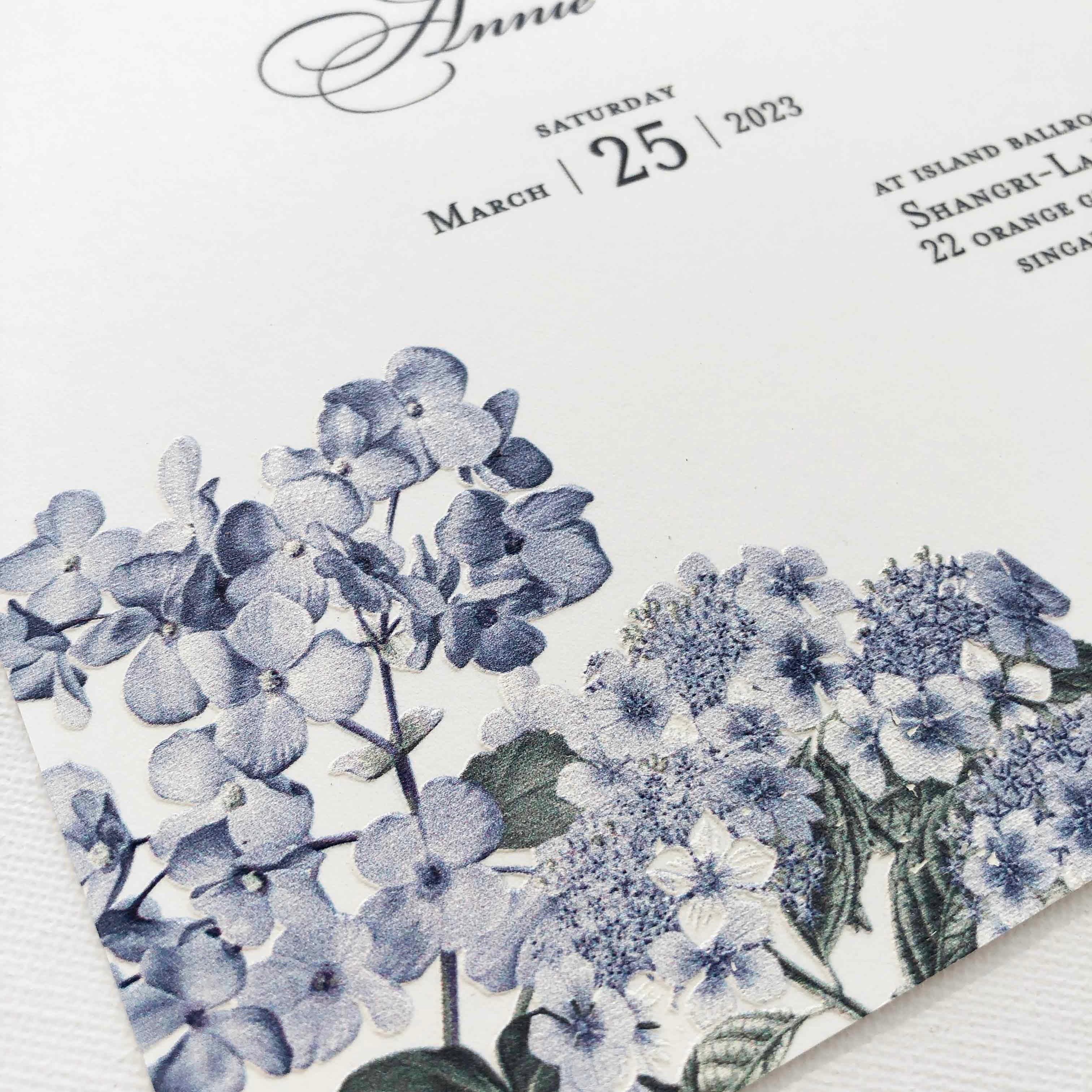 Raised Print Wedding Invitations deliver an aesthetic finishing and unmatchable texture whilst promising an appealing and alluring visual impact as well as a lasting impression upon touch with its elevated features.