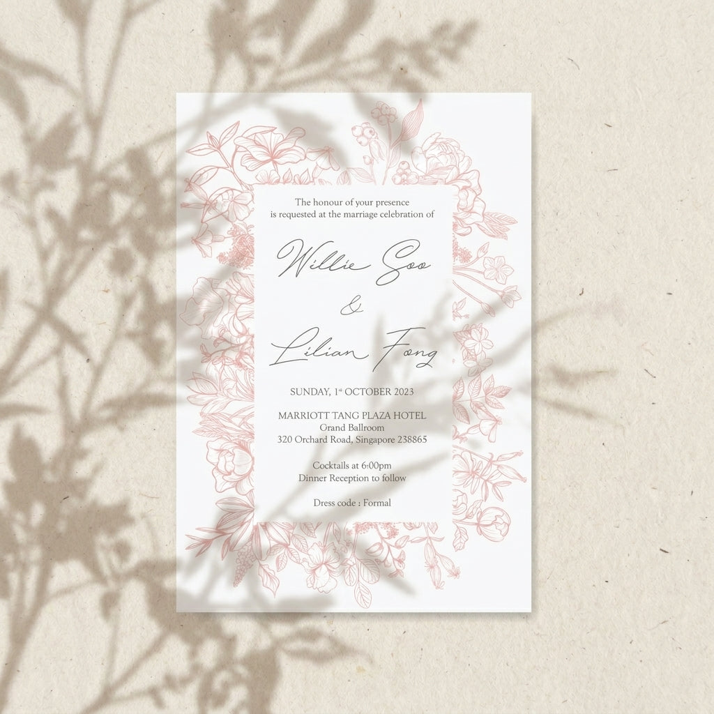 Raised Print Wedding Invitations deliver an aesthetic finishing and unmatchable texture whilst promising an appealing and alluring visual impact as well as a lasting impression upon touch with its elevated features.