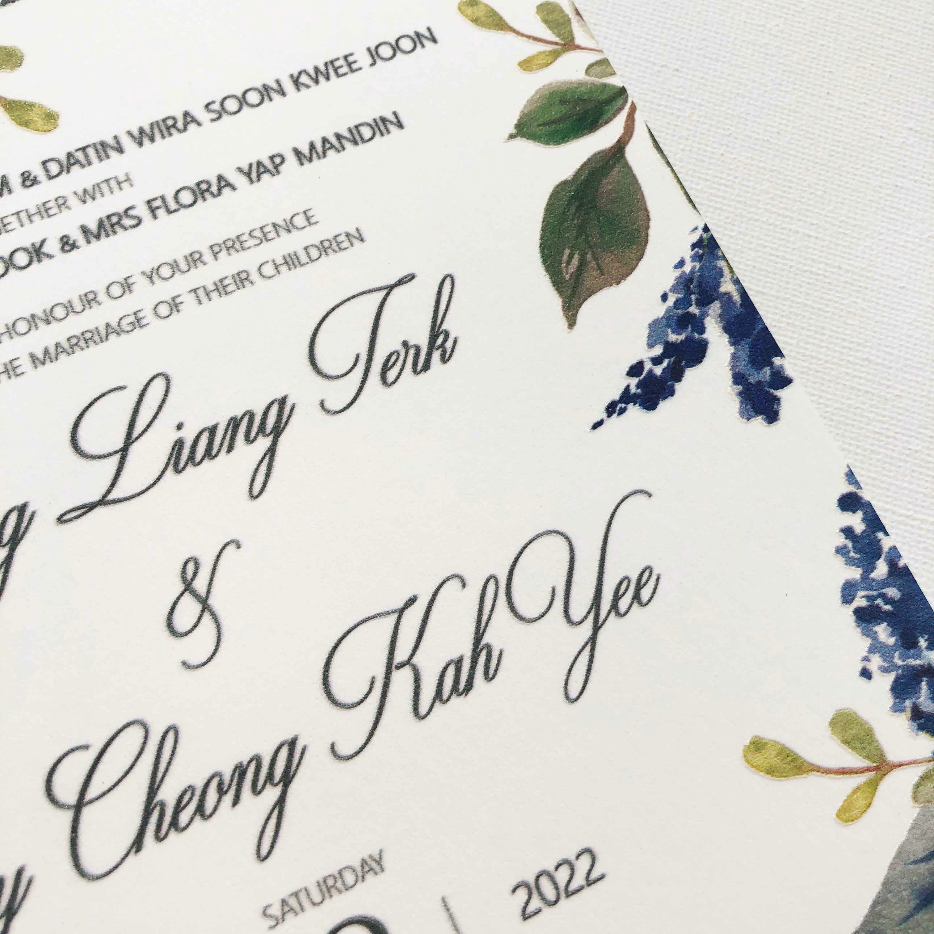 Raised Print Wedding Invitations deliver an aesthetic finishing and unmatchable texture whilst promising an appealing and alluring visual impact as well as a lasting impression upon touch with its elevated features.