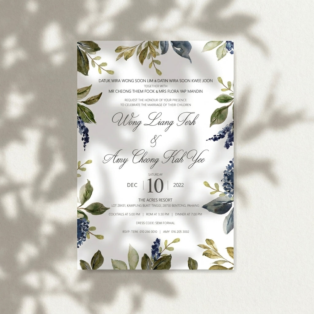 Raised Print Wedding Invitations deliver an aesthetic finishing and unmatchable texture whilst promising an appealing and alluring visual impact as well as a lasting impression upon touch with its elevated features.