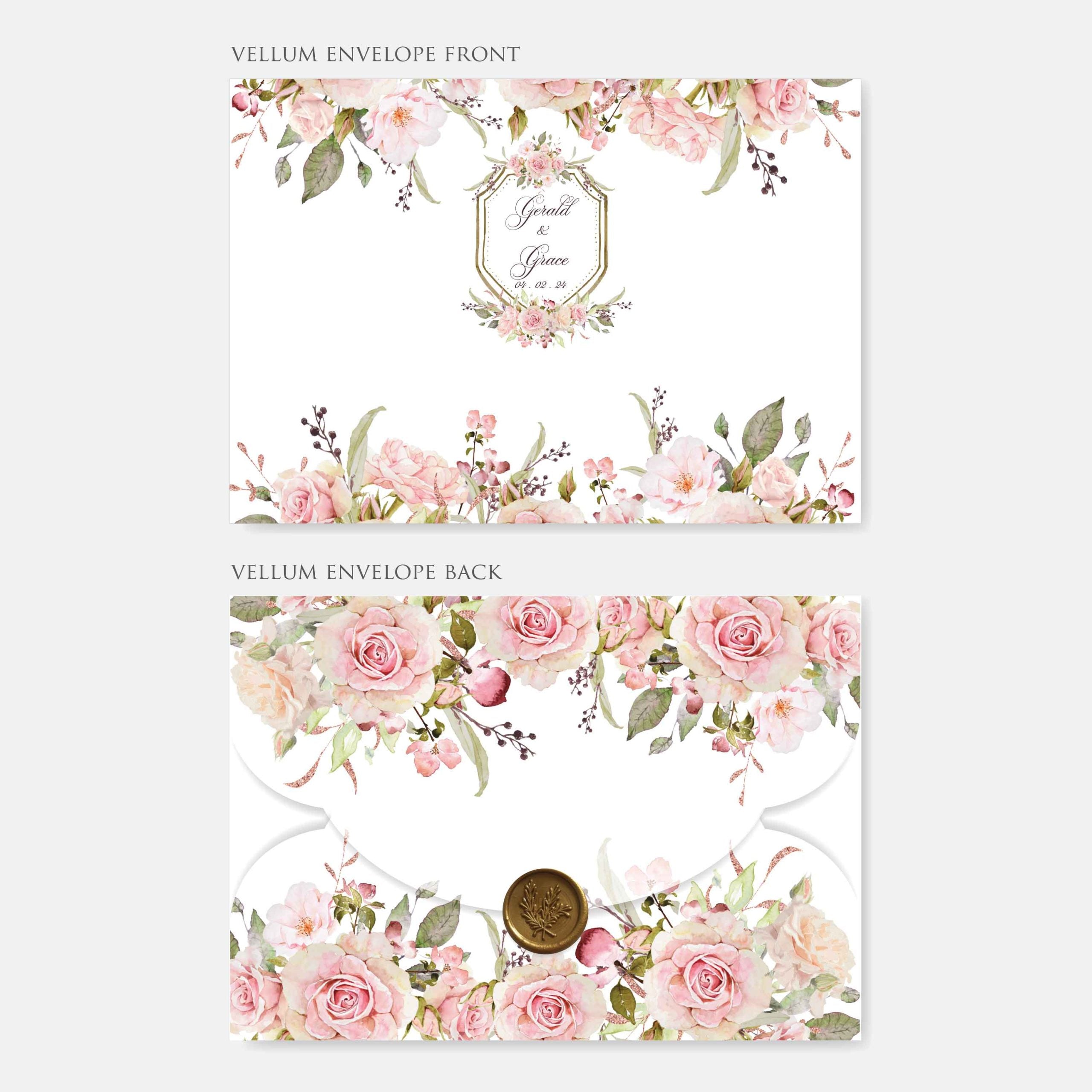 Vellum Wedding Invitation