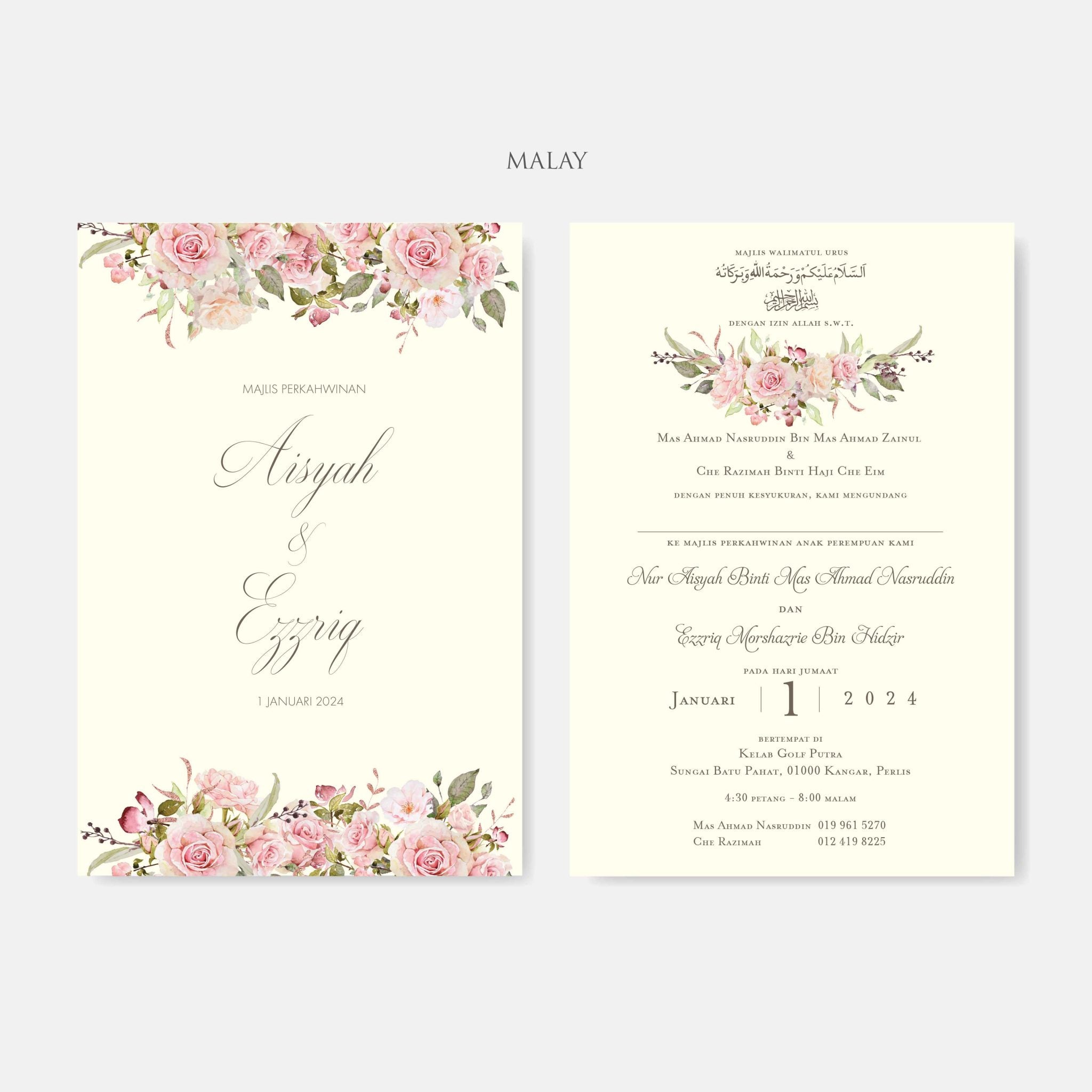 Vellum Wedding Invitation
