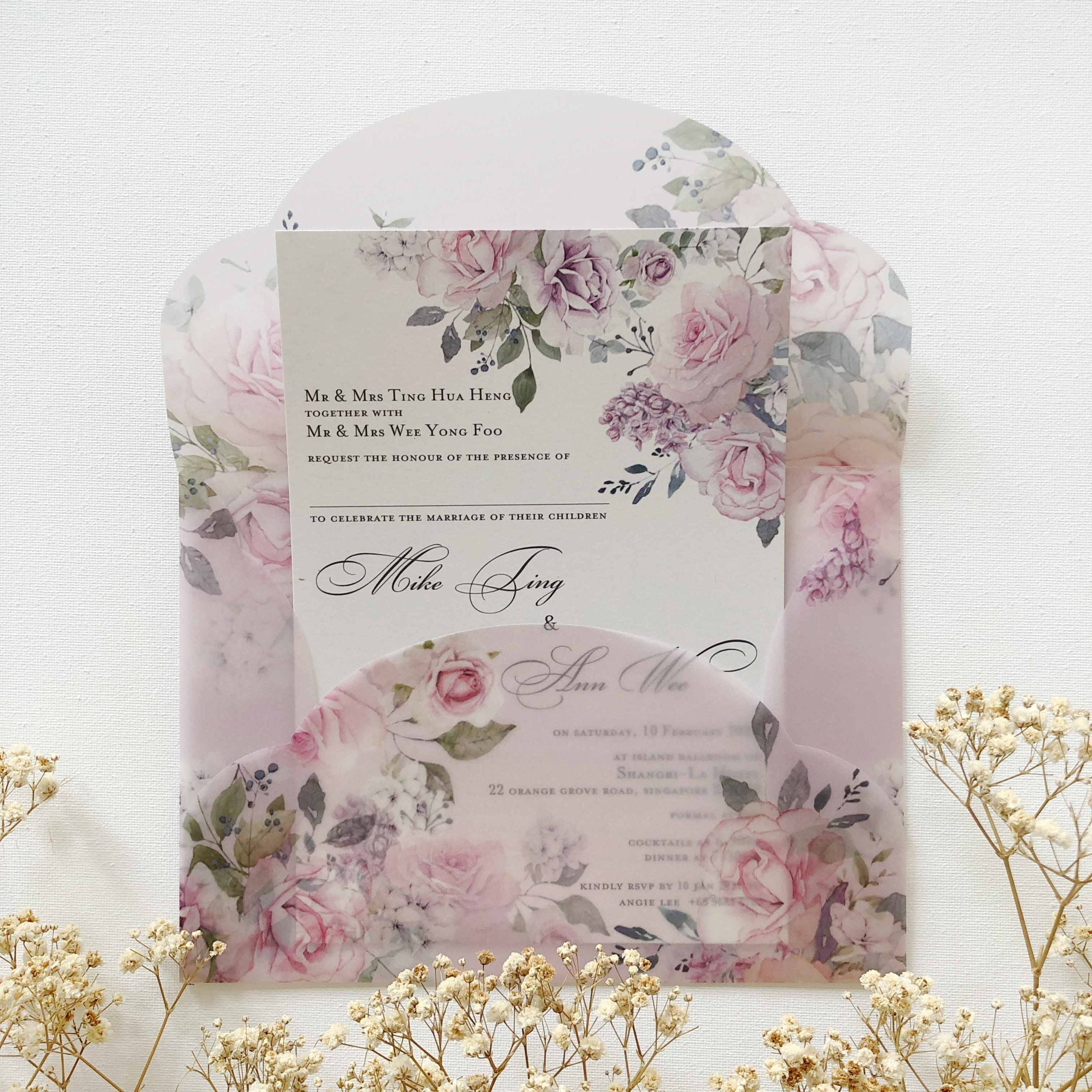 Vellum Wedding Invitation