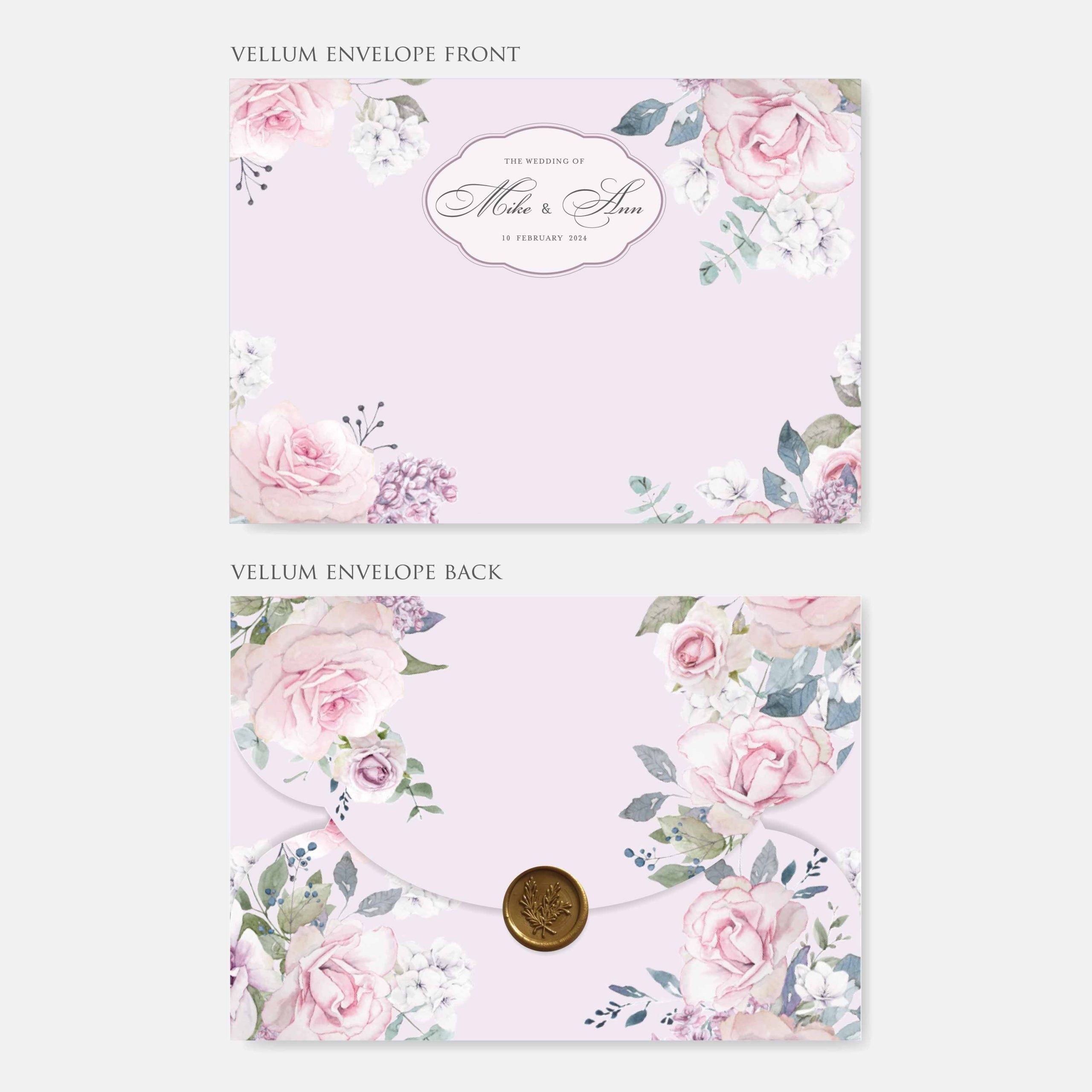 Vellum Wedding Invitation