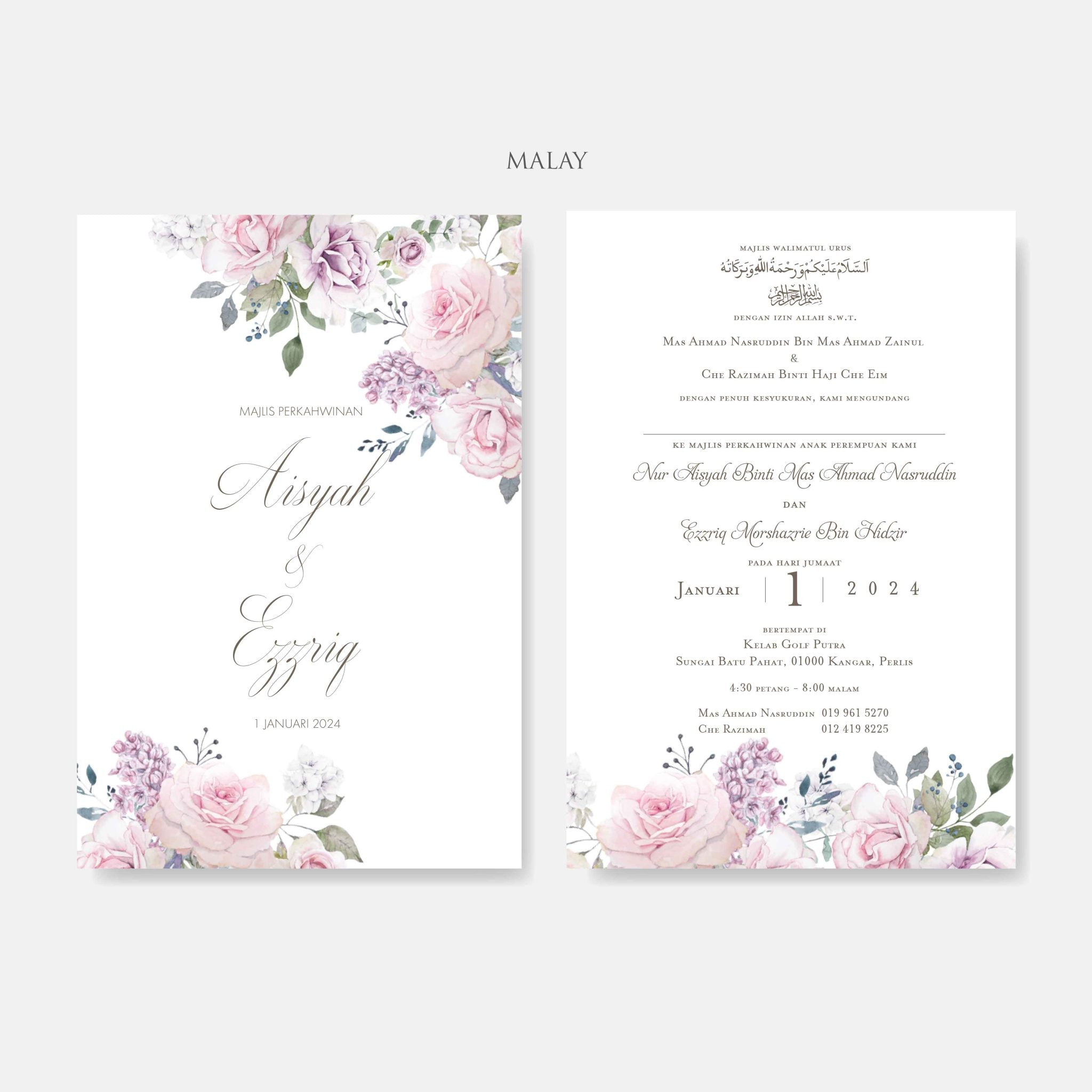 Vellum Wedding Invitation
