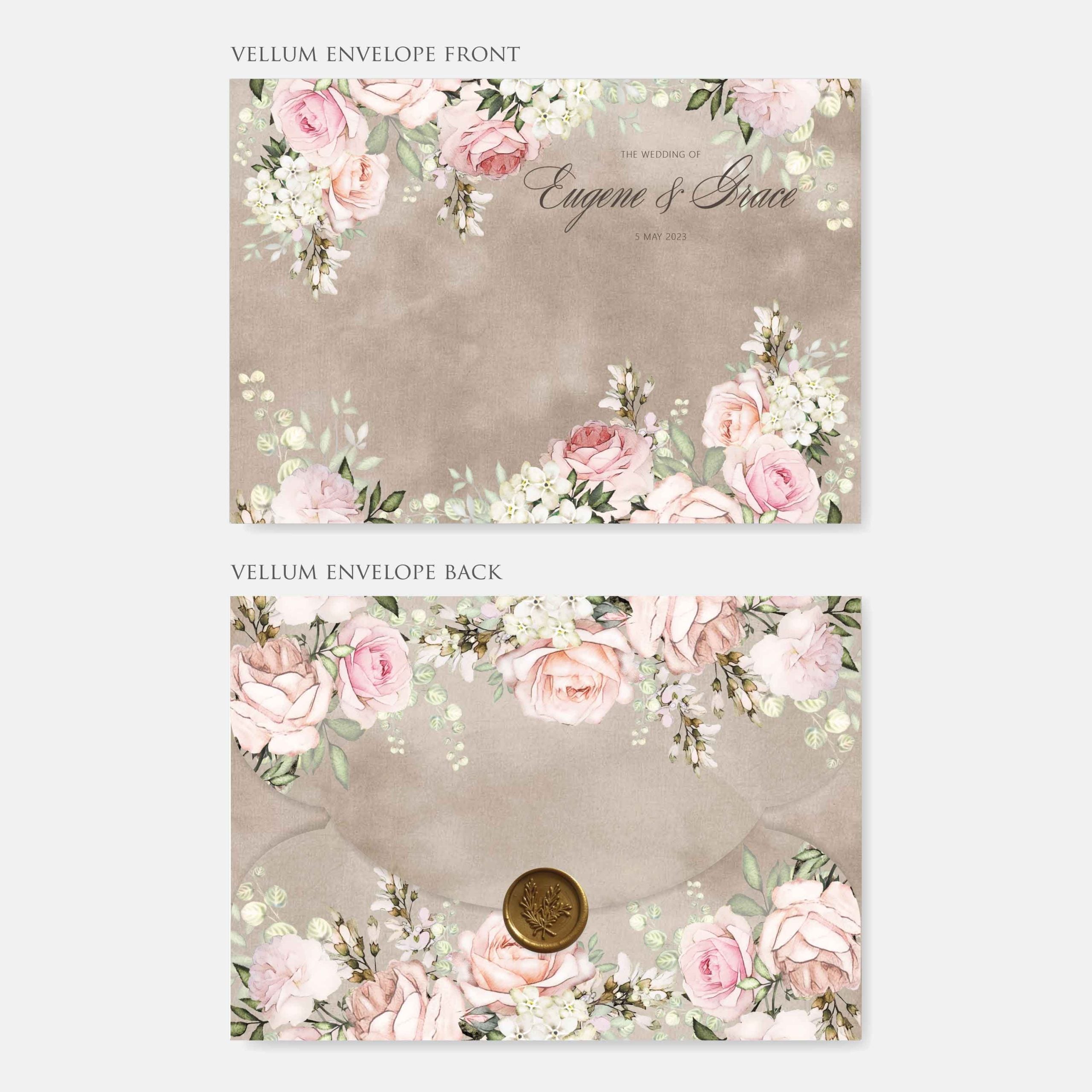 Vellum Wedding Invitation