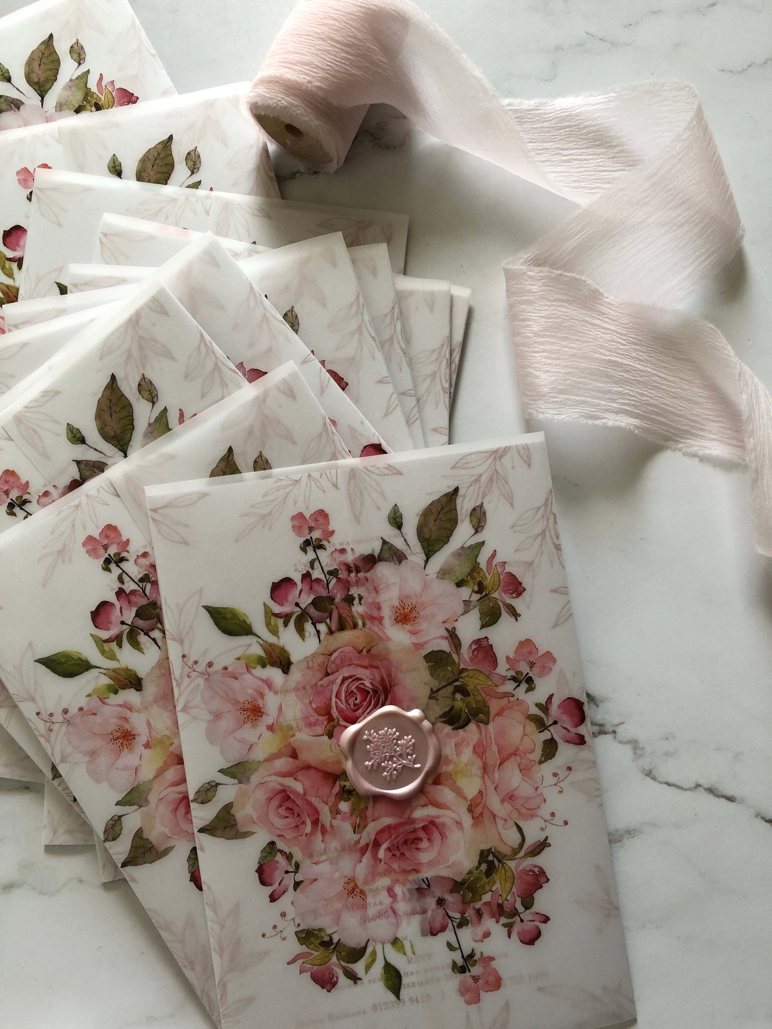 Vellum Wedding Invitation