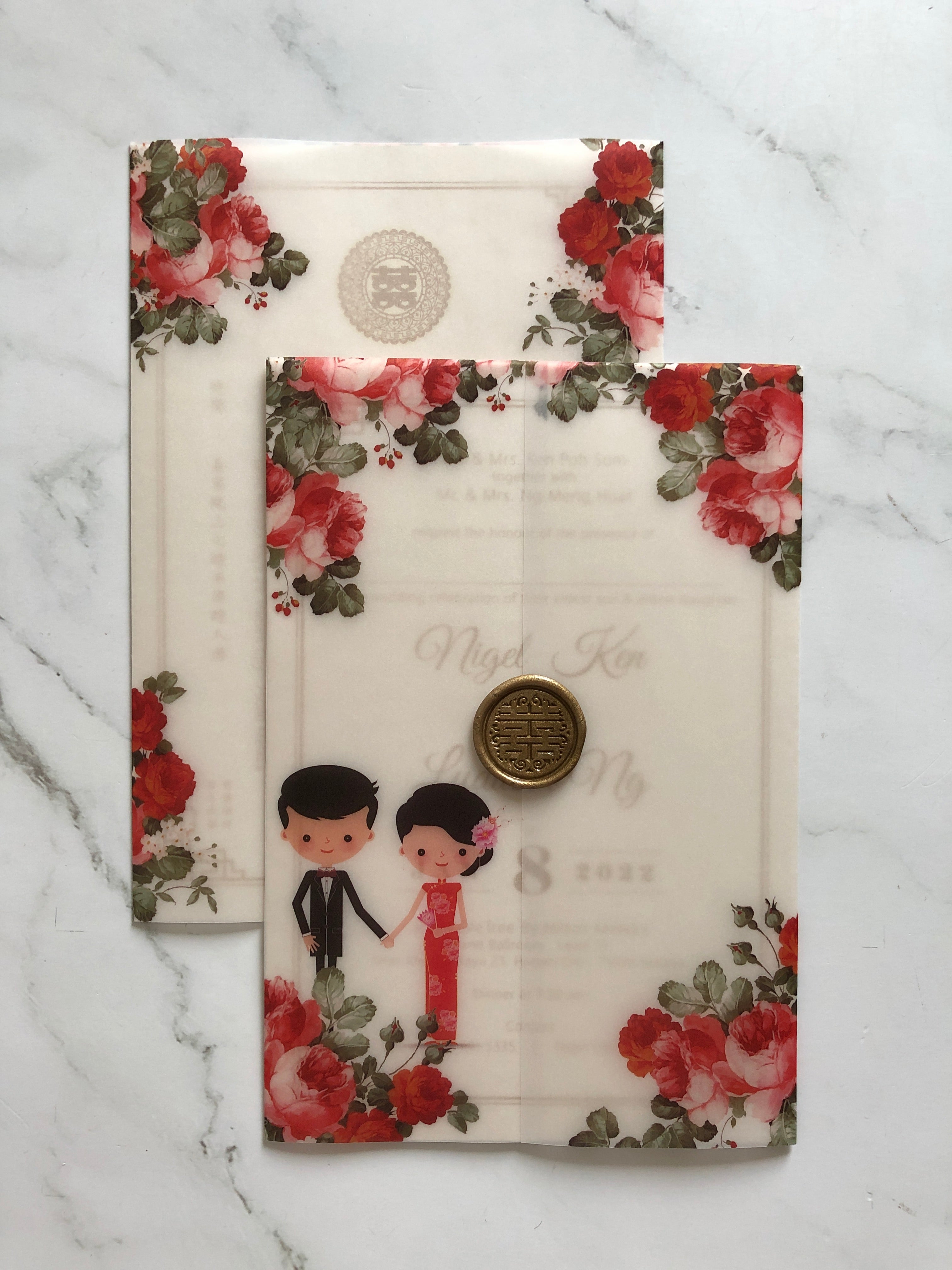 Vellum Wedding Invitation