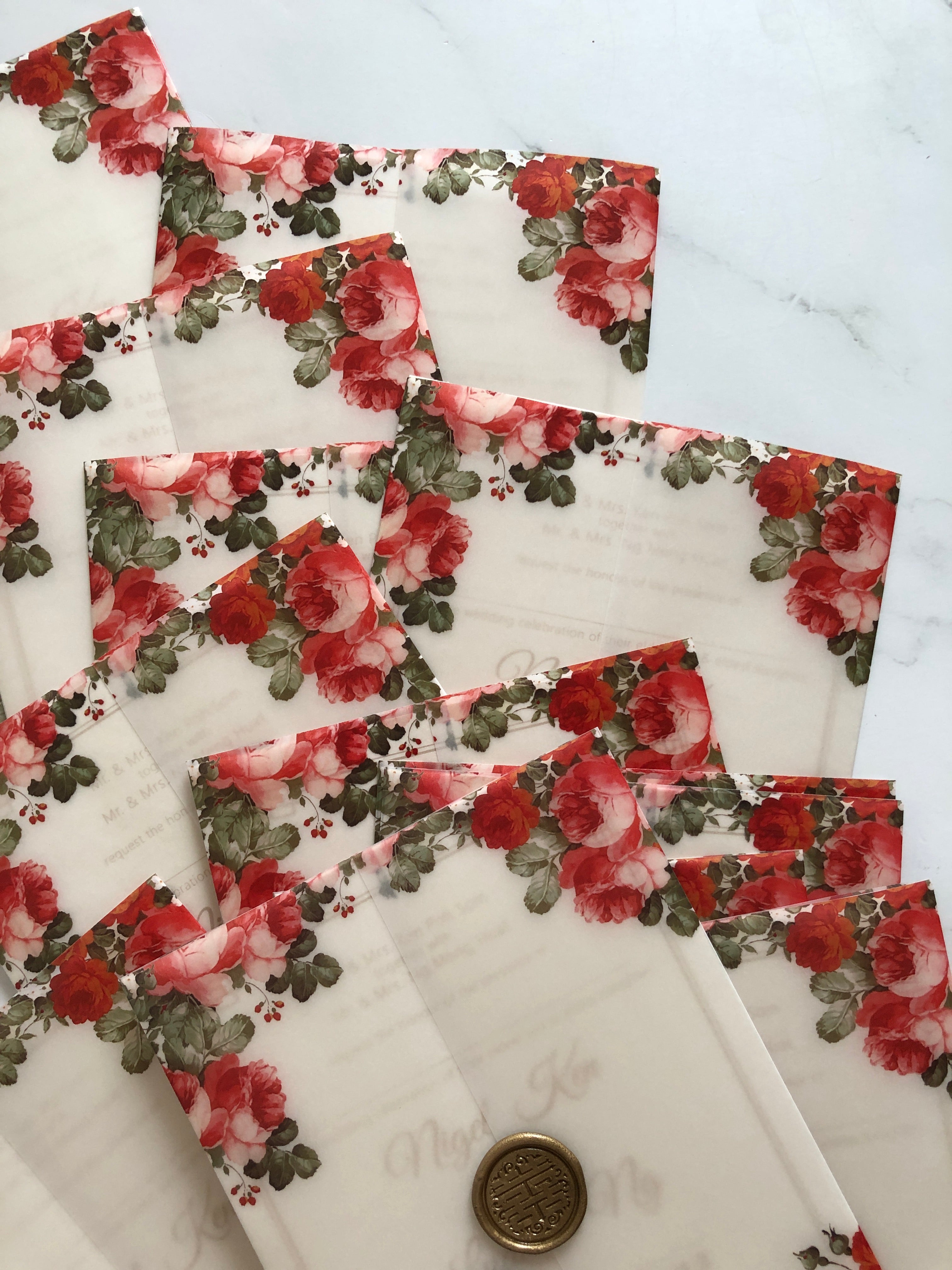 Vellum Wedding Invitation