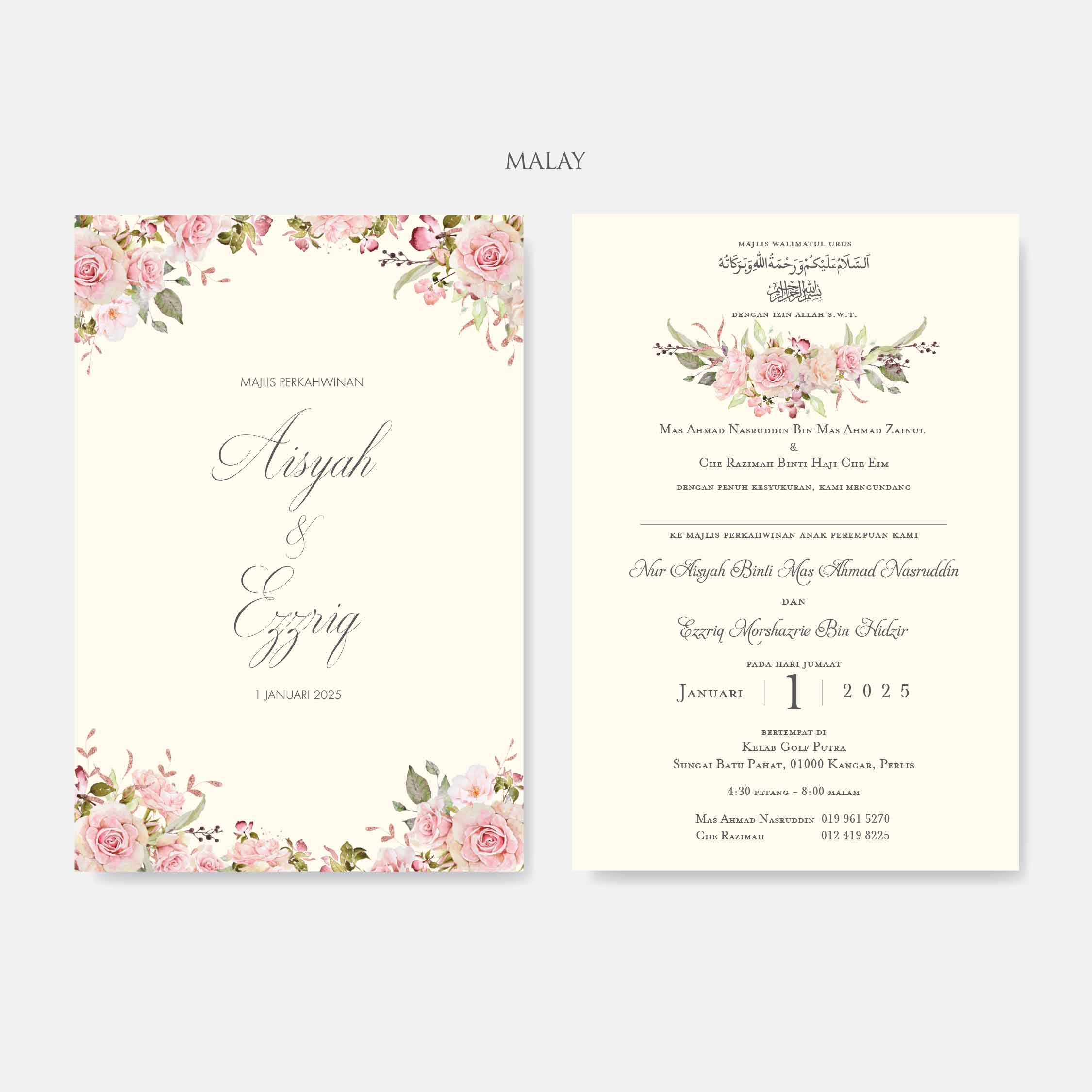 Vellum Wedding Invitation