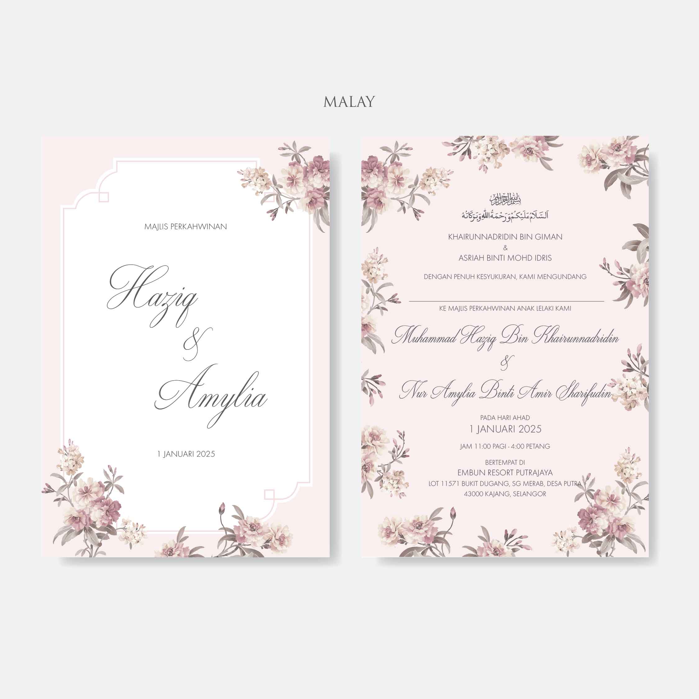Vellum Wedding Invitation
