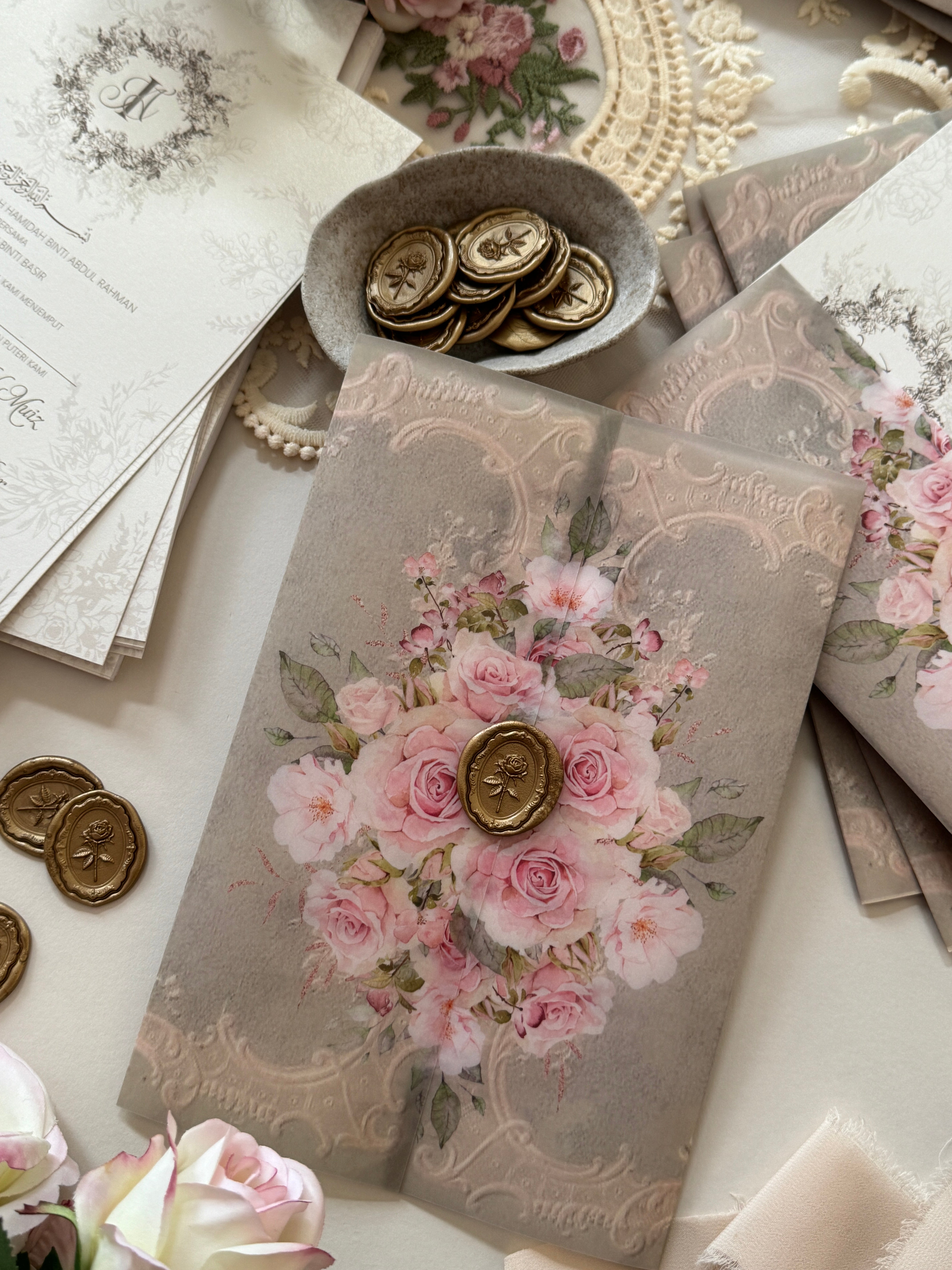 Vellum Wedding Invitation