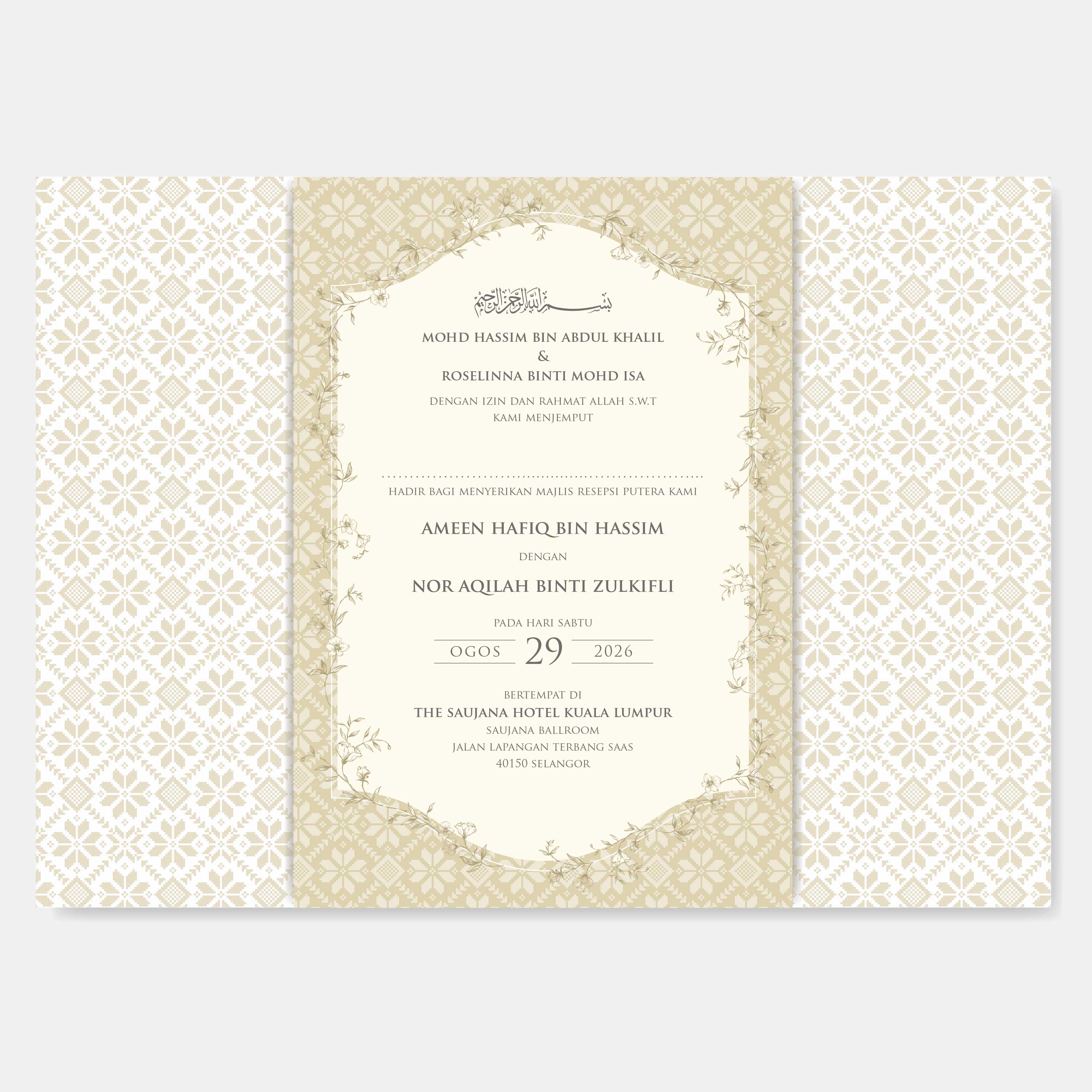 Vellum Wedding Invitation