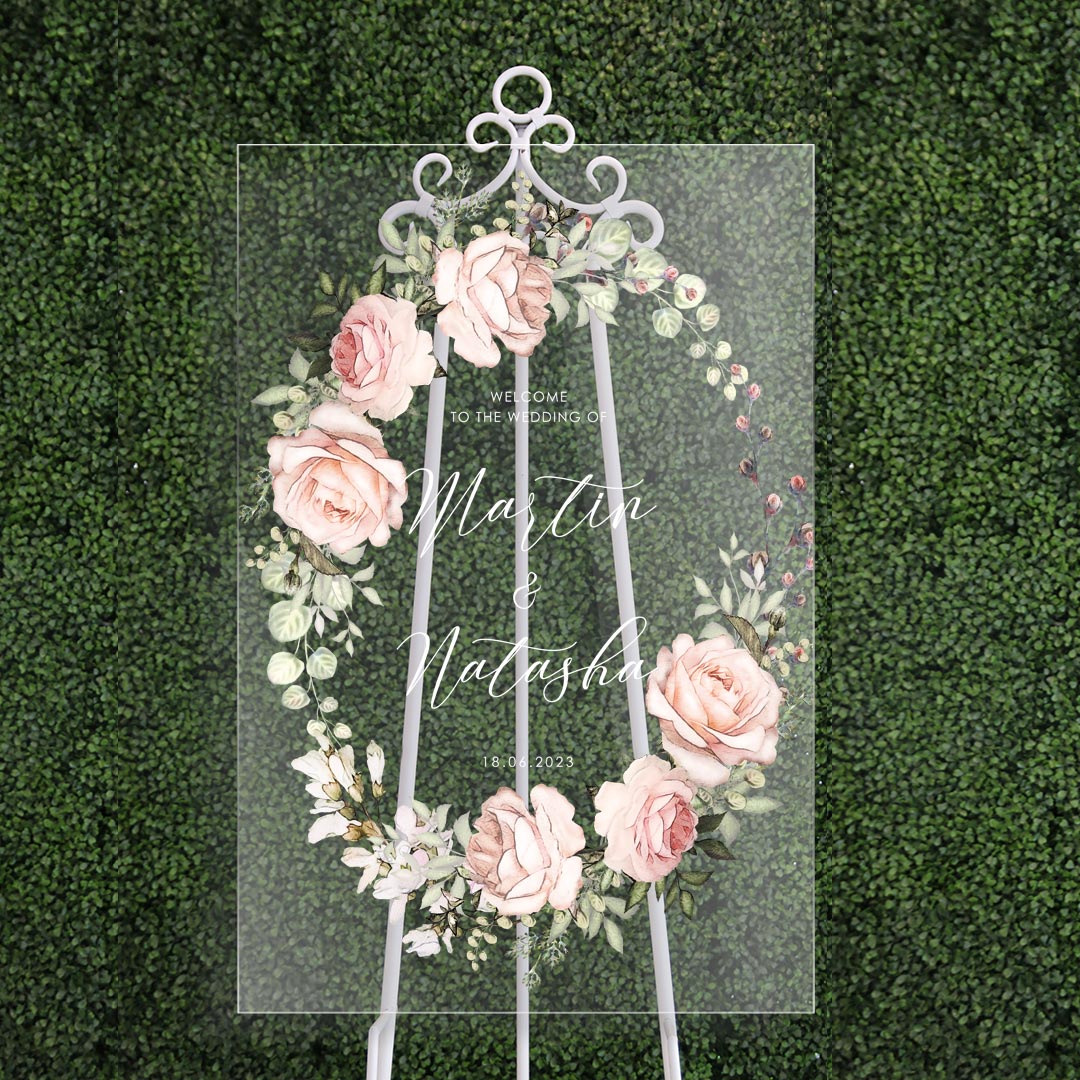 Acrylic Wedding Signage