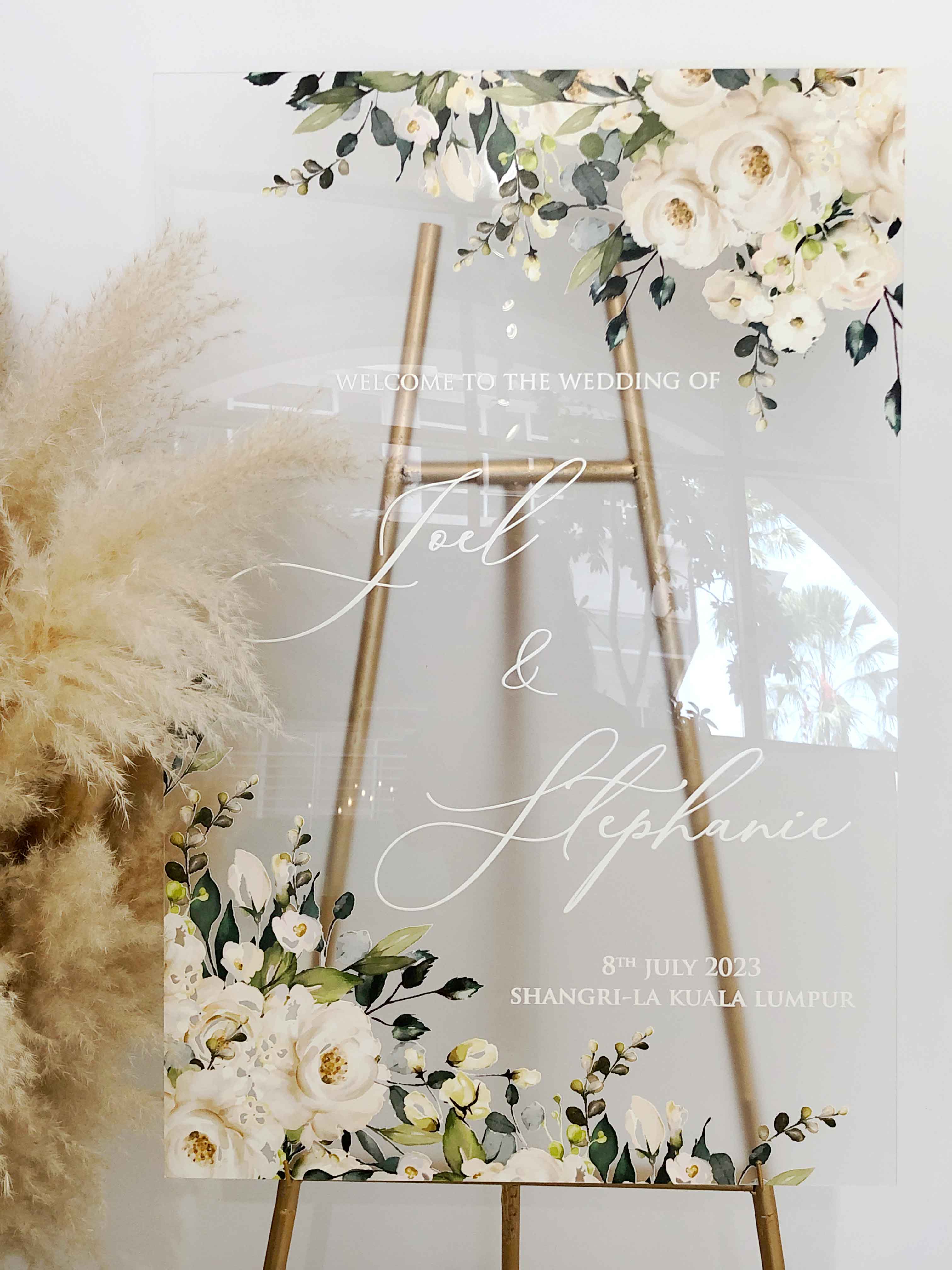 Acrylic Wedding Signage