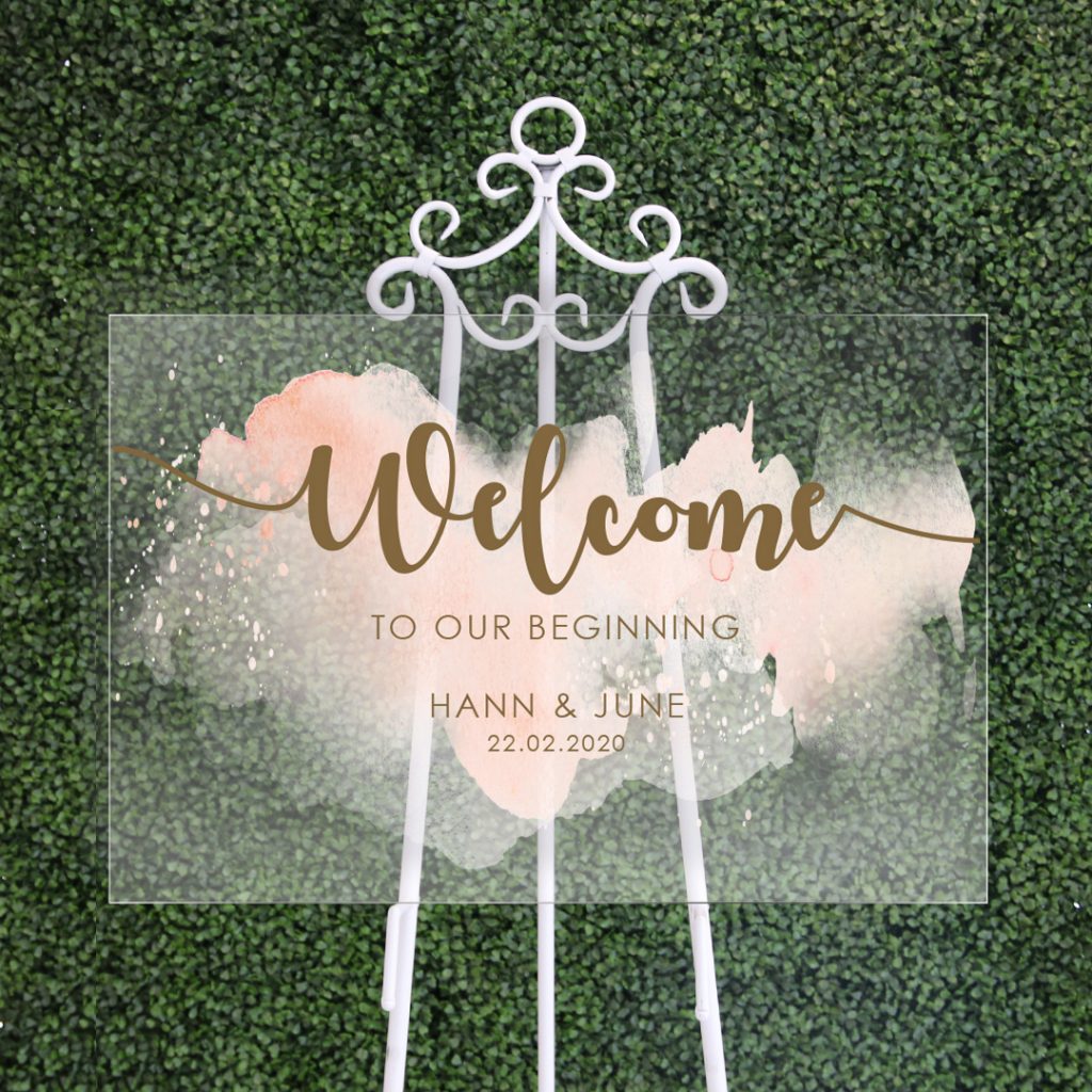 Acrylic Wedding Signage