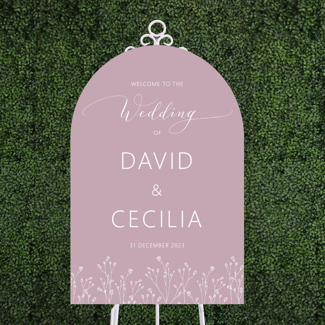 Arch Acrylic Wedding Signage
