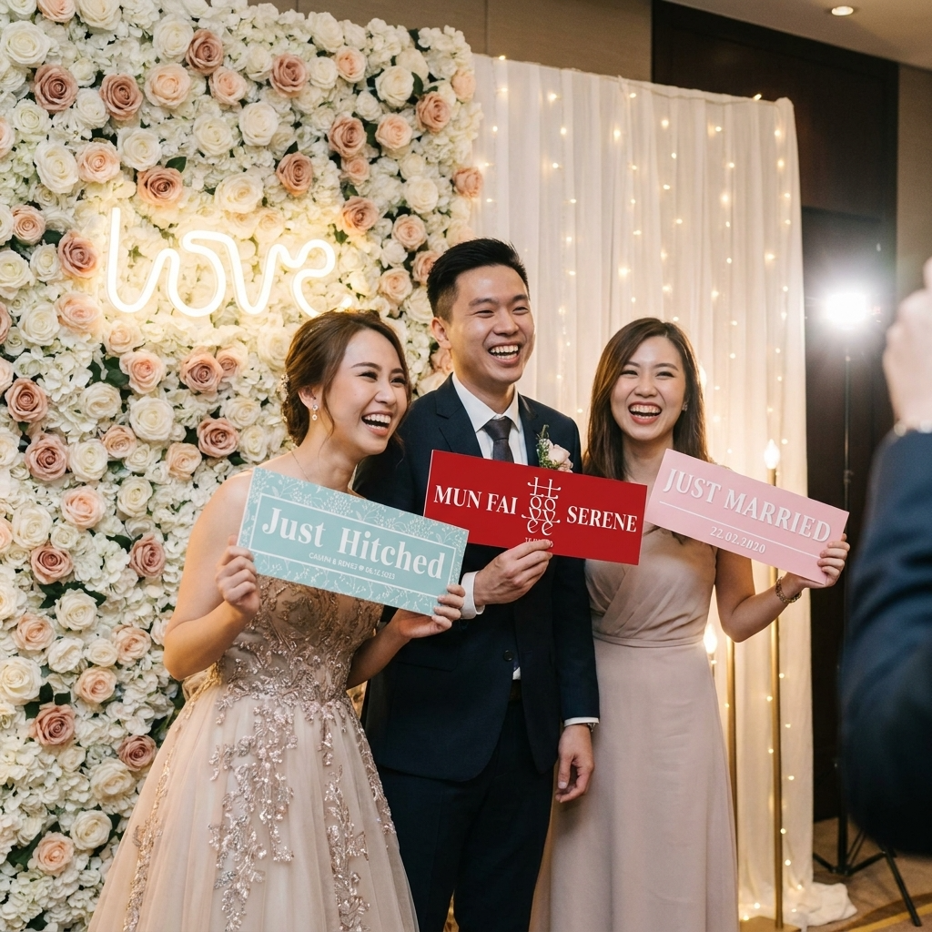 Wedding Car Plate