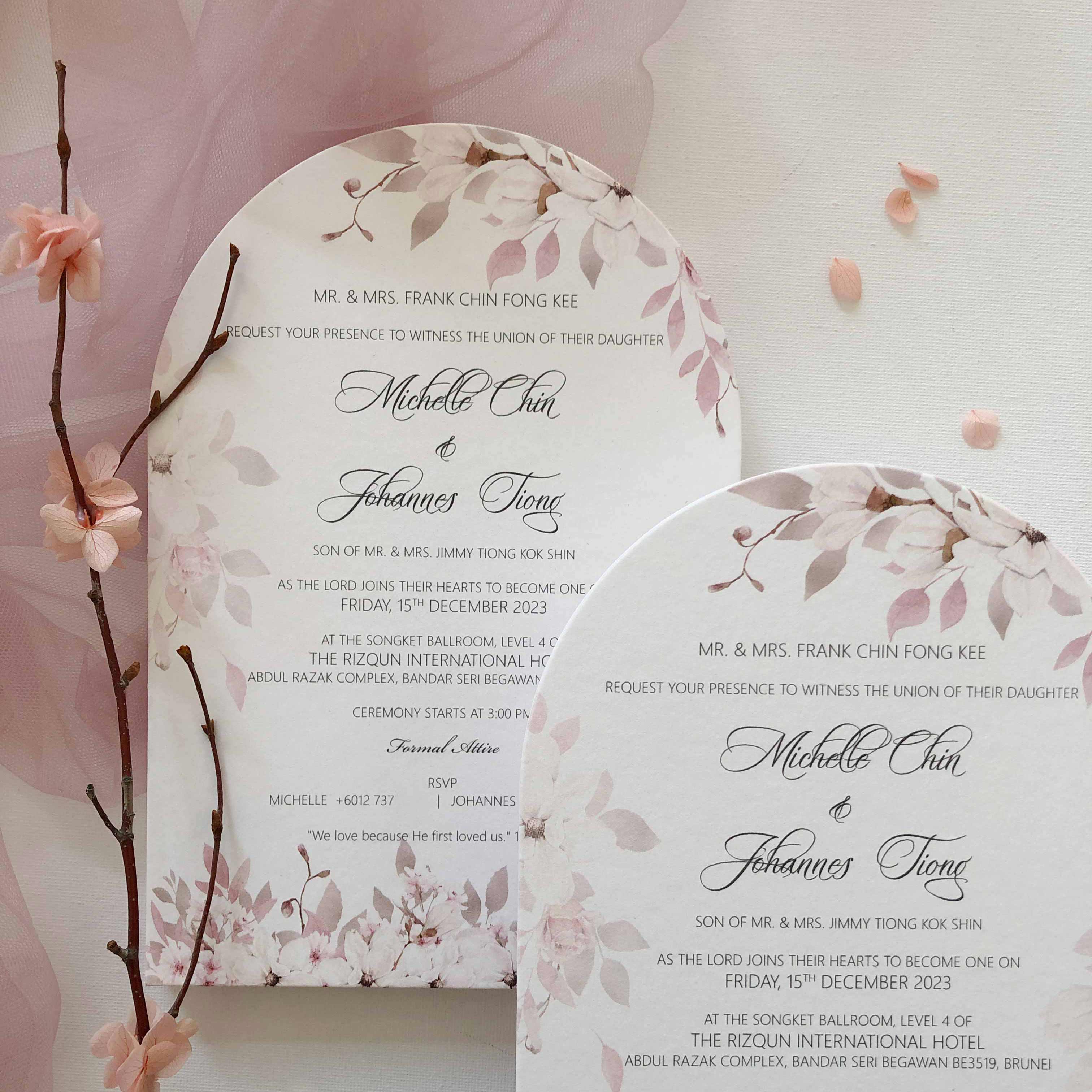 Arch Wedding Invitation Card Malaysia