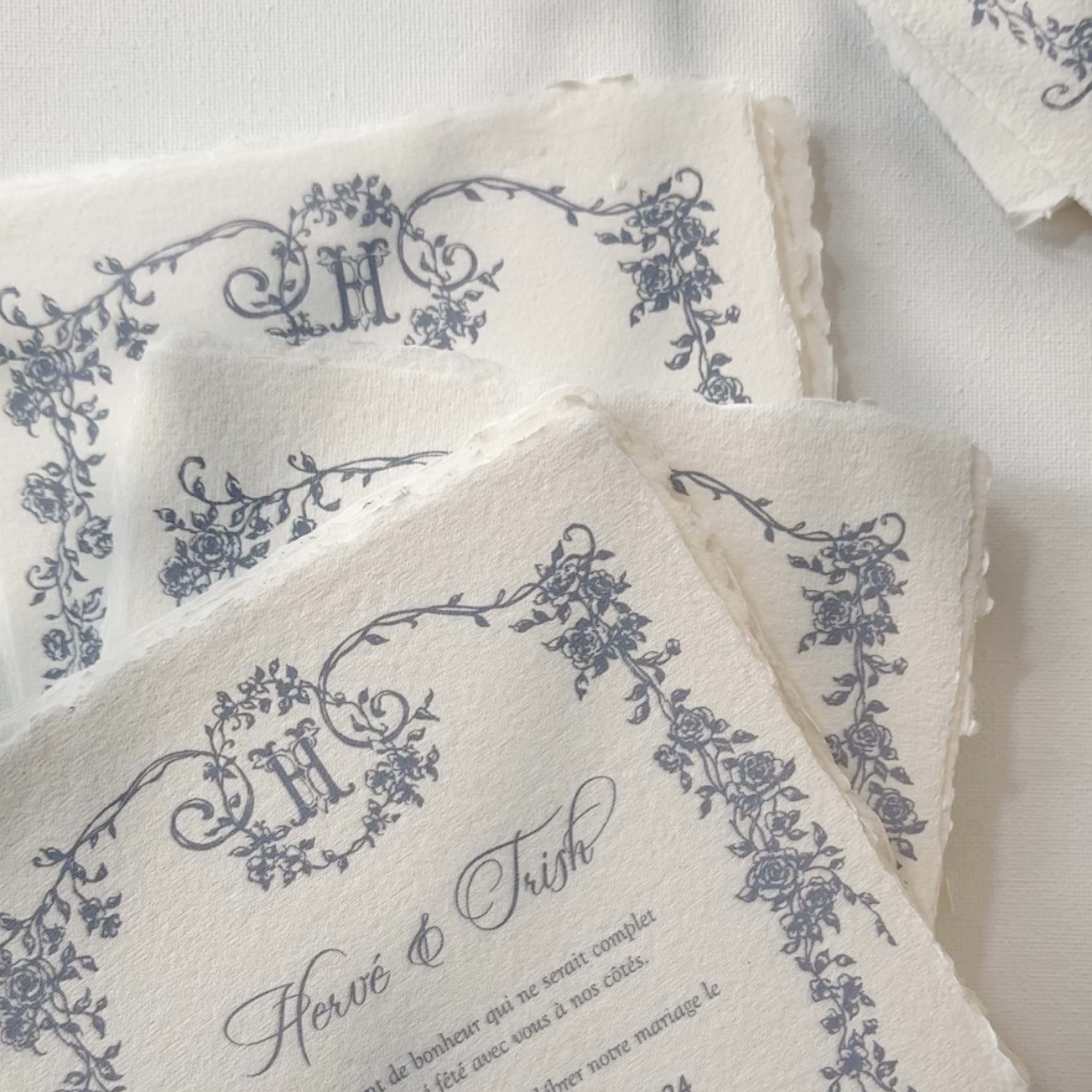Handmade Paper Wedding Invitation Malaysia
