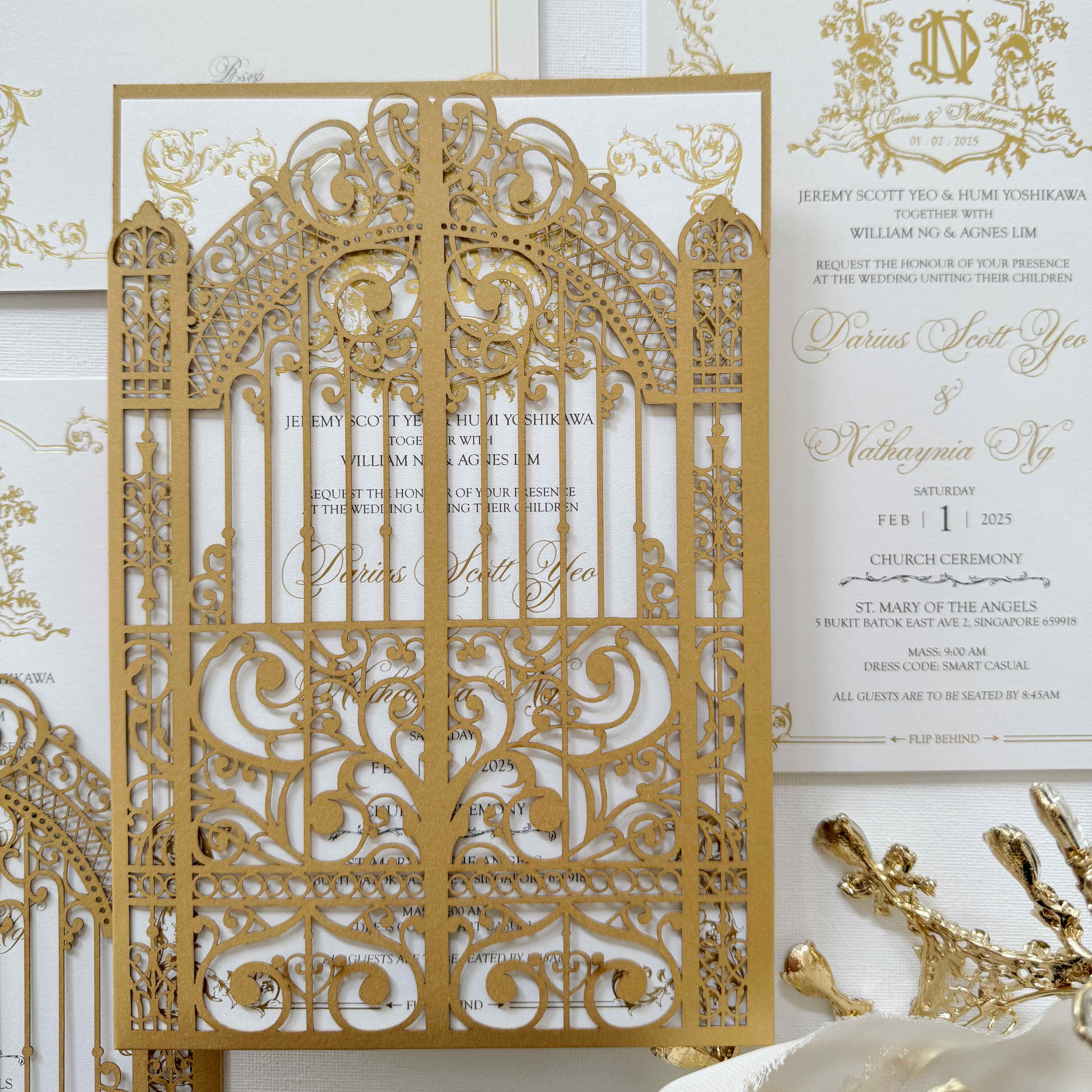 Laser Cut Wedding Invitation Malaysia