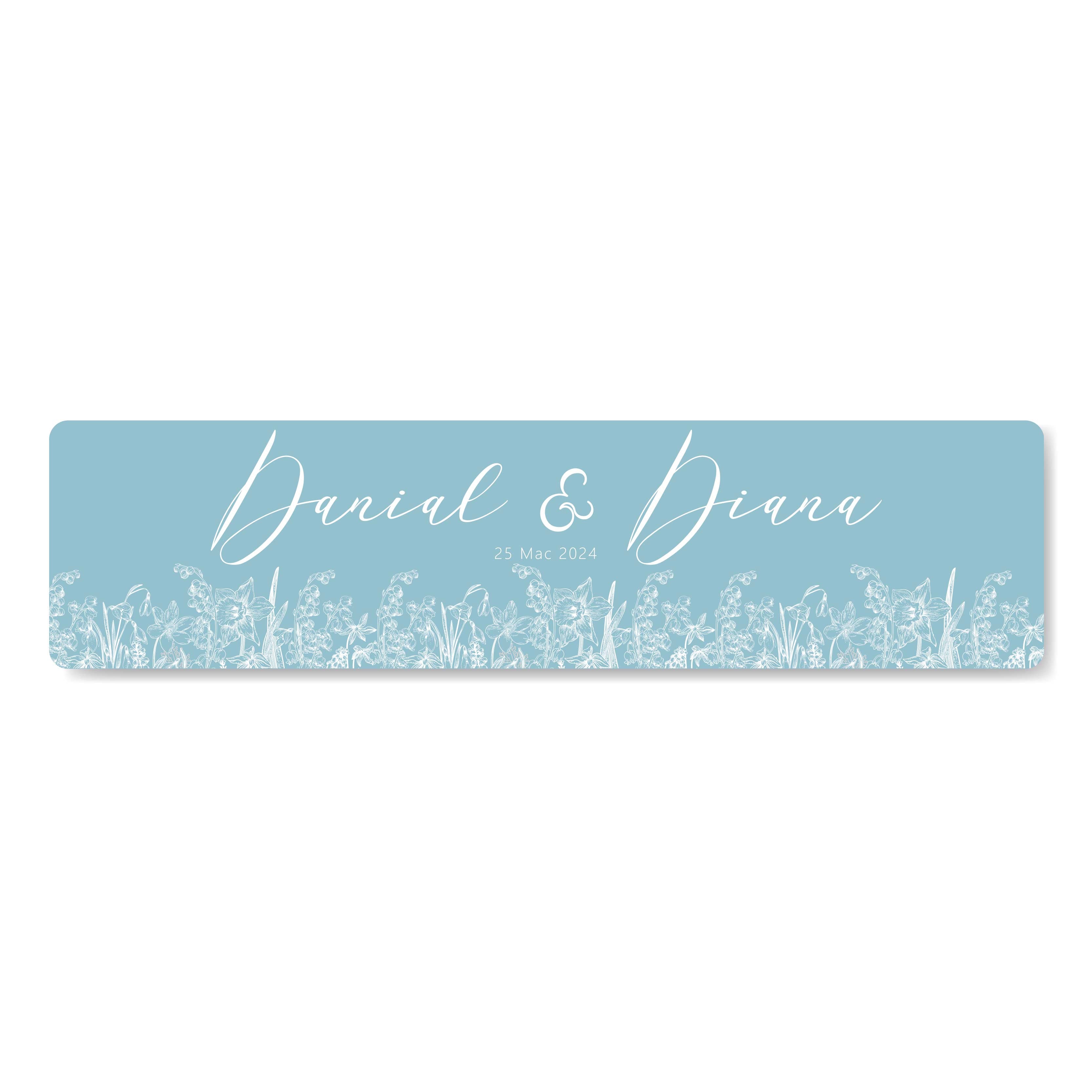 Wedding Car Plate