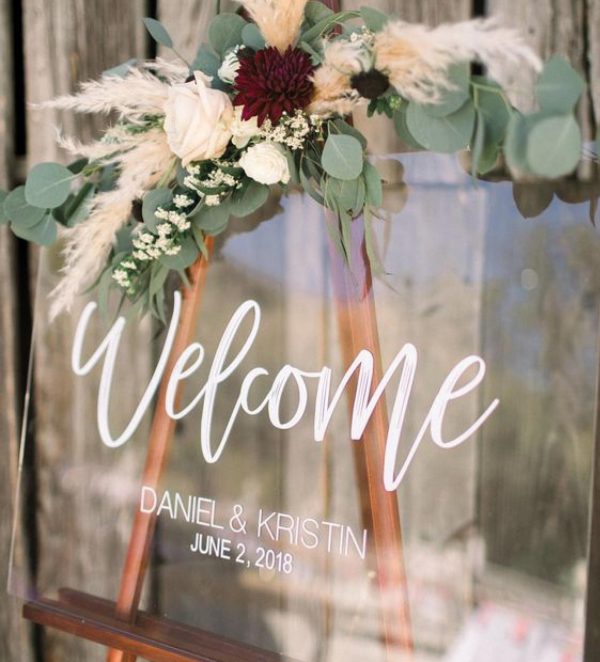 Acrylic Wedding Signage