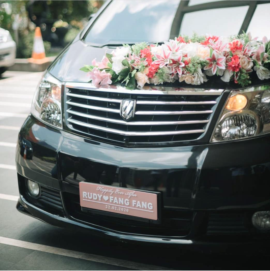 Wedding Car Plate