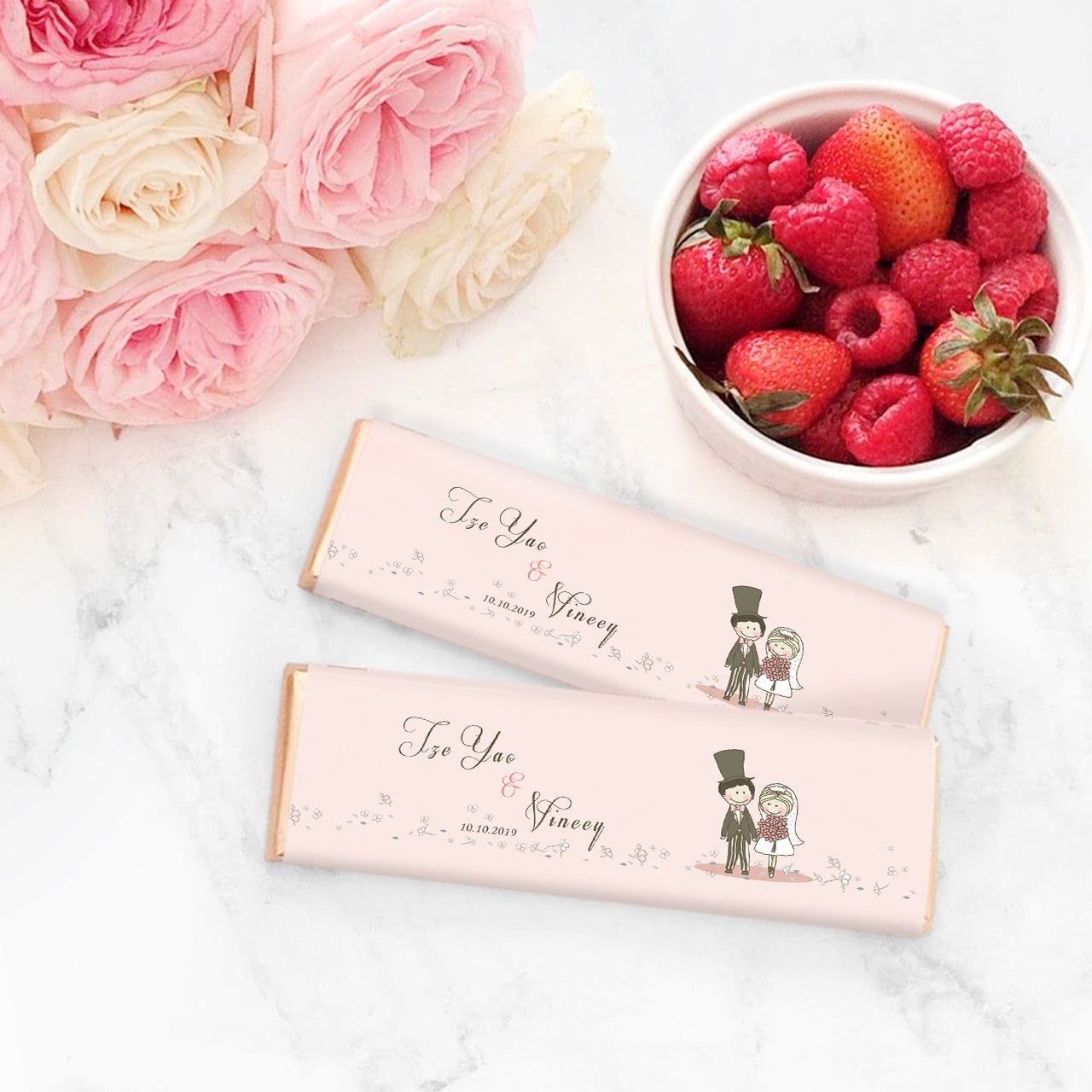 Chocolate Bar Wedding Favour