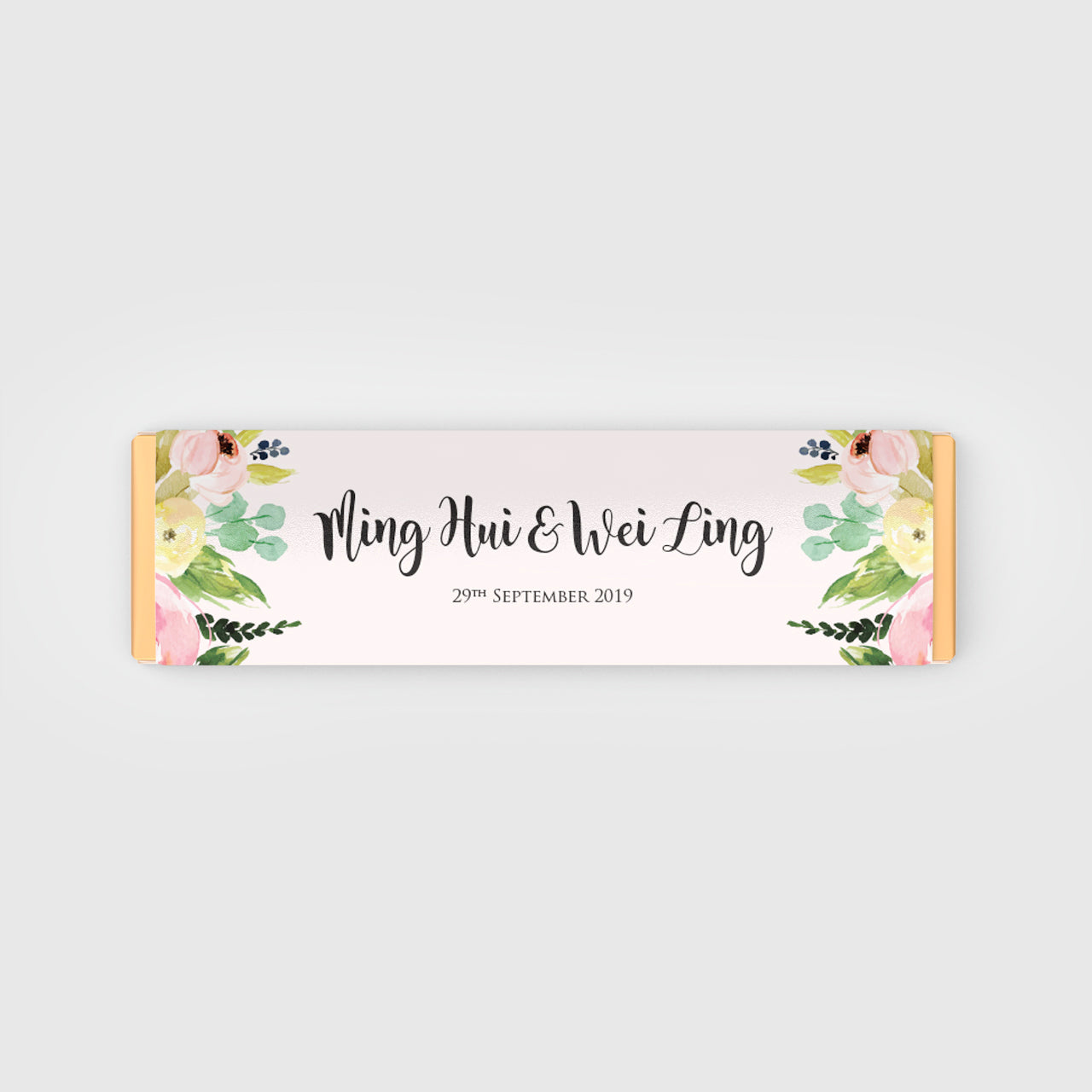 Chocolate Bar Wedding Favour