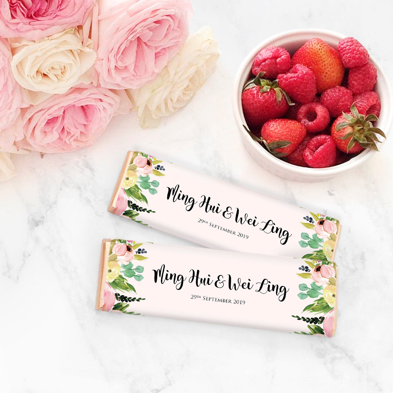 Chocolate Bar Wedding Favour