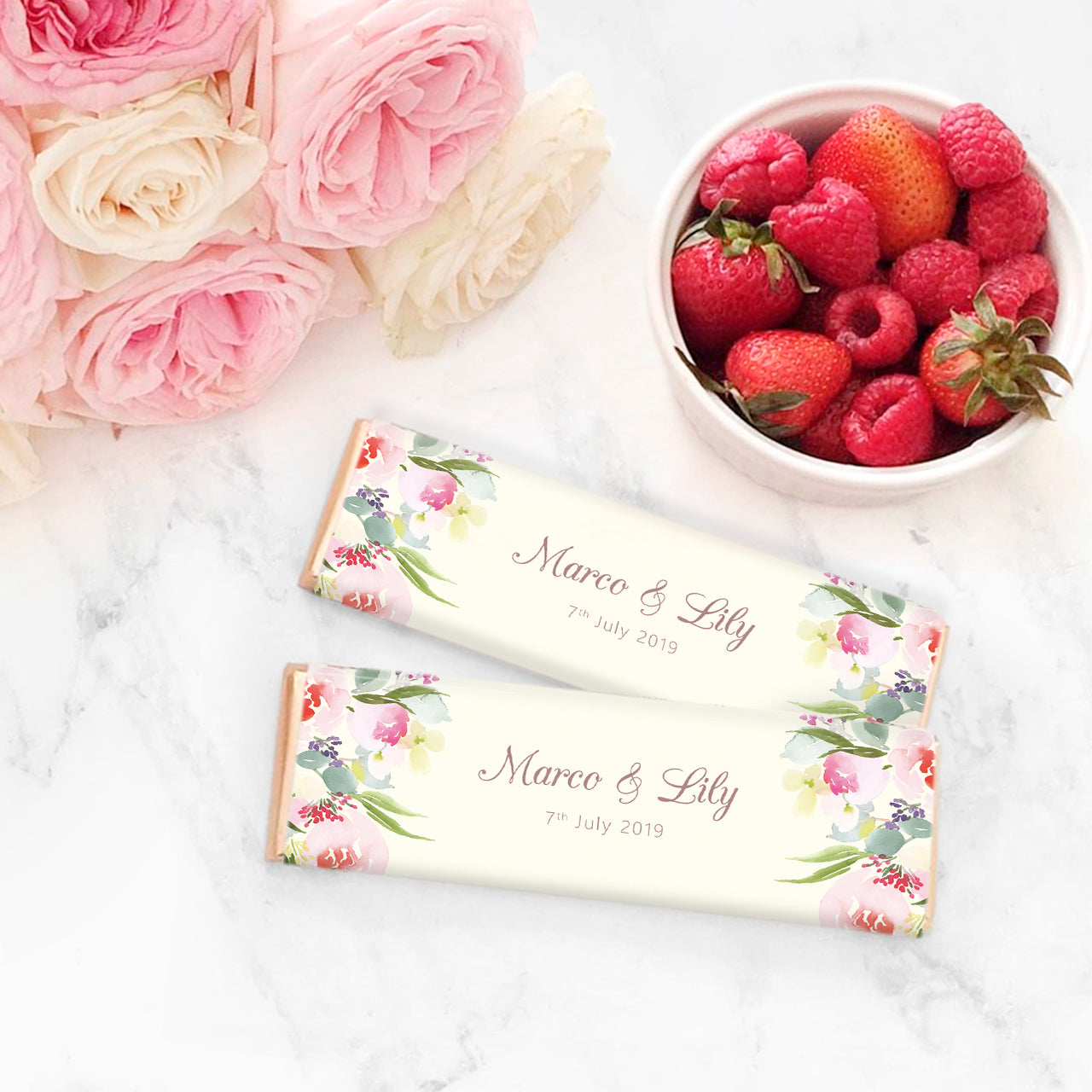 Chocolate Bar Wedding Favour