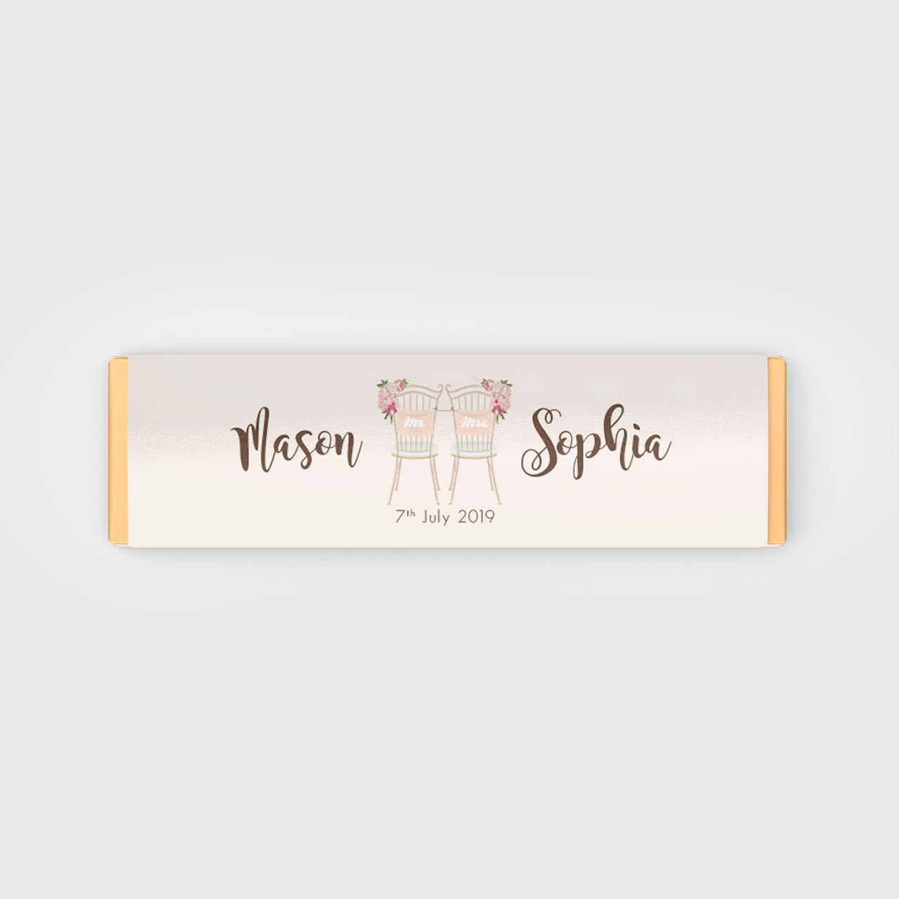 Chocolate Bar Wedding Favour