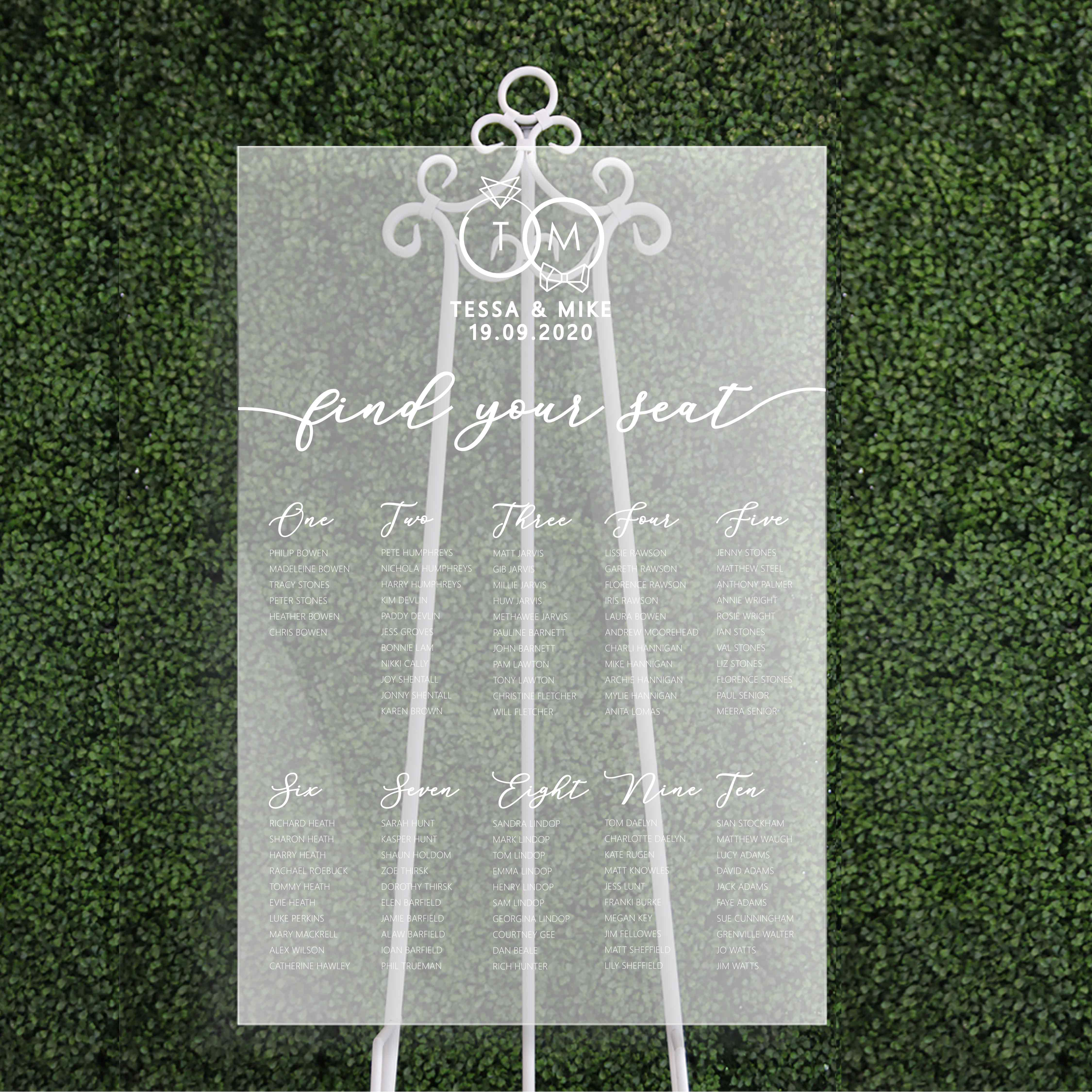 Wedding Seating Chart