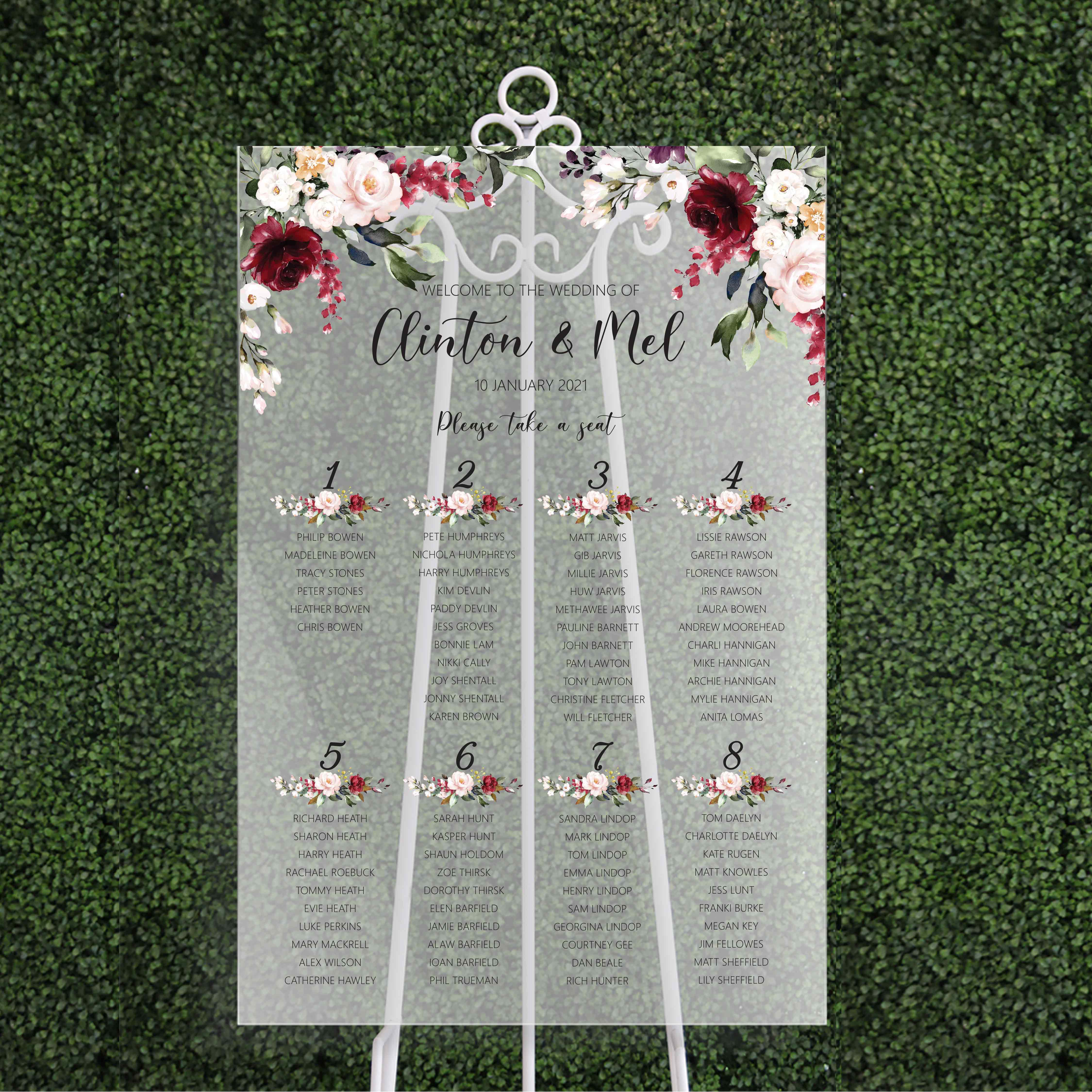 Wedding Seating Chart