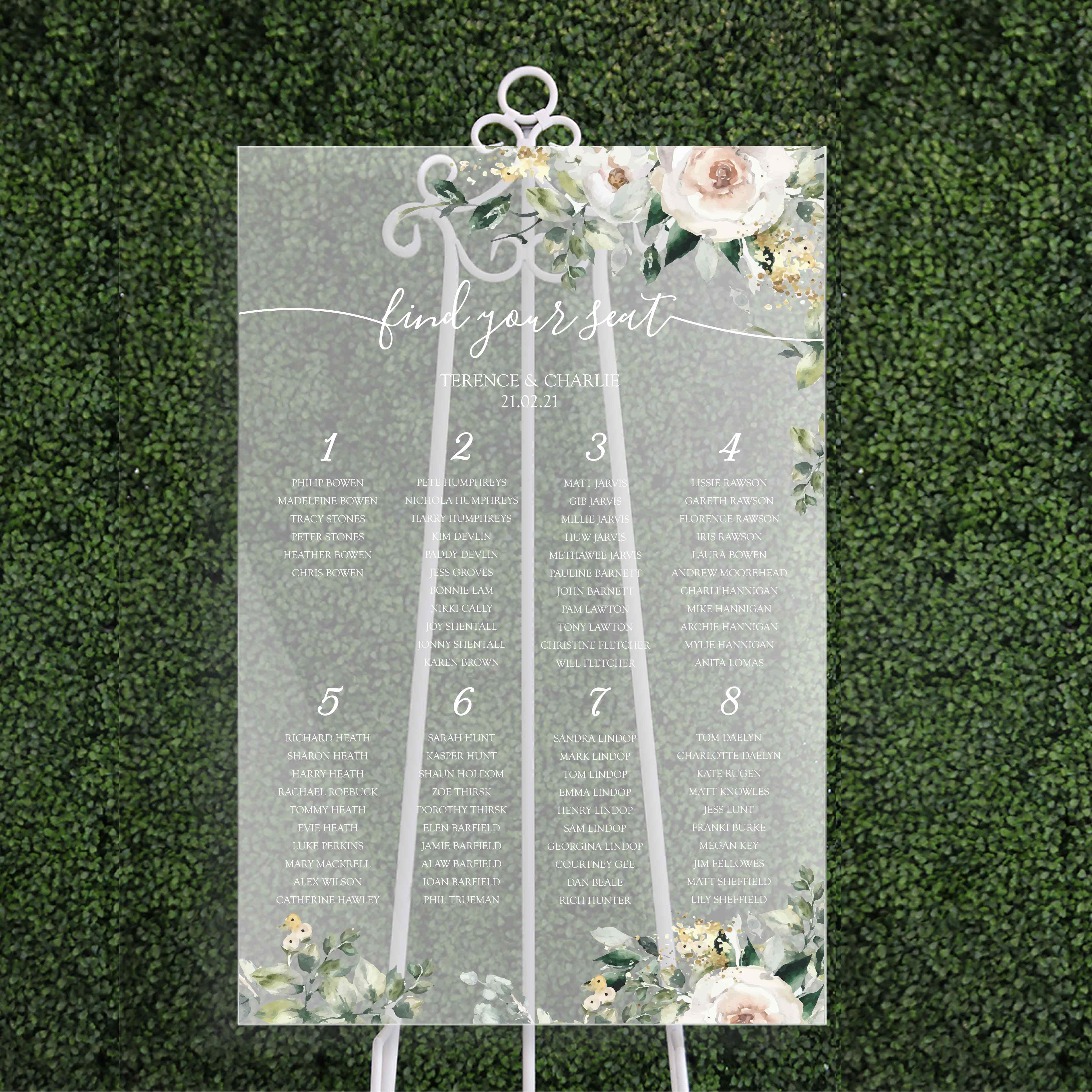 Wedding Seating Chart