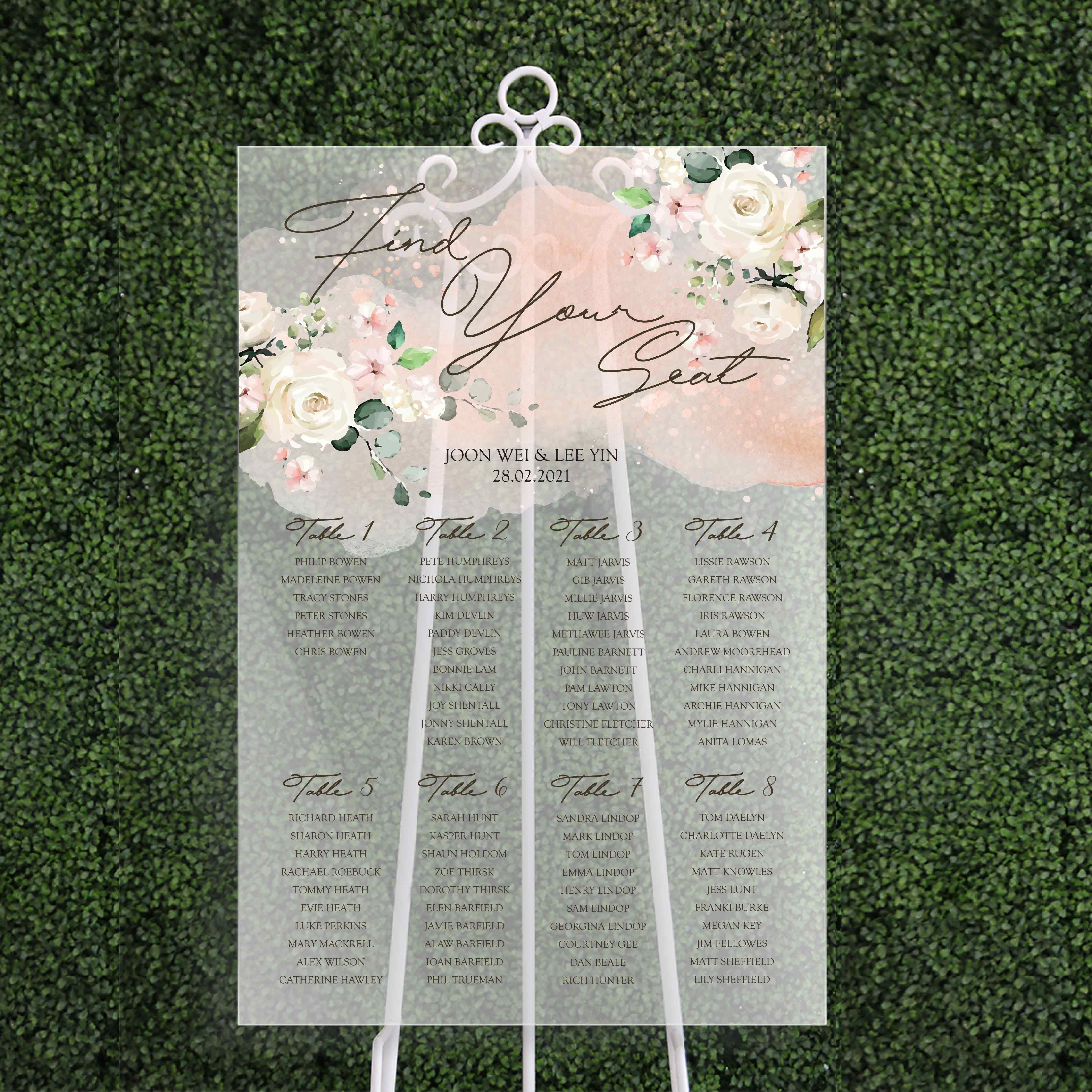 Wedding Seating Chart