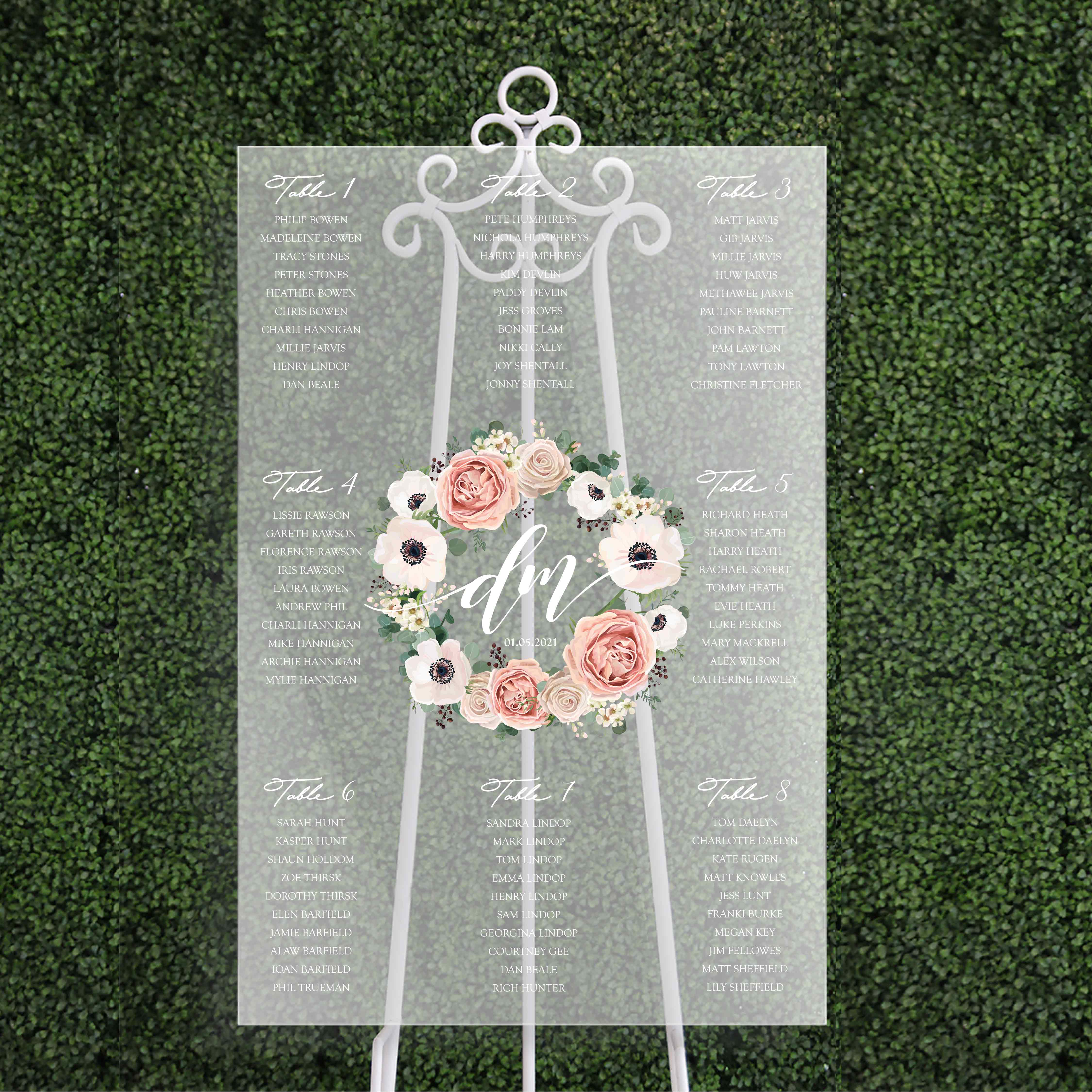 Wedding Seating Chart