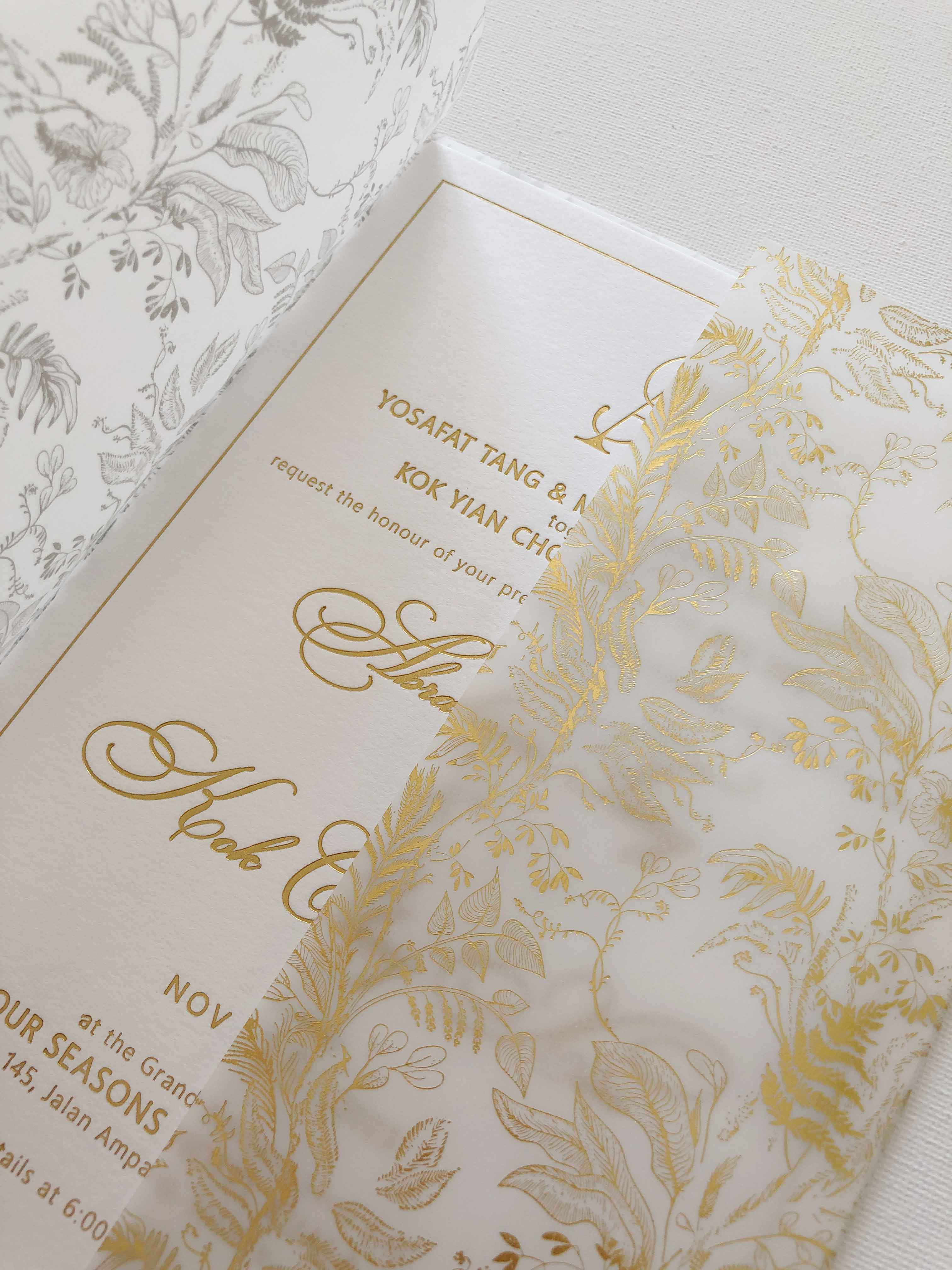 Keepsake Heavyweight Cotton 600gsm Wedding Invitation | No. 002 Abraham & Choy Xin