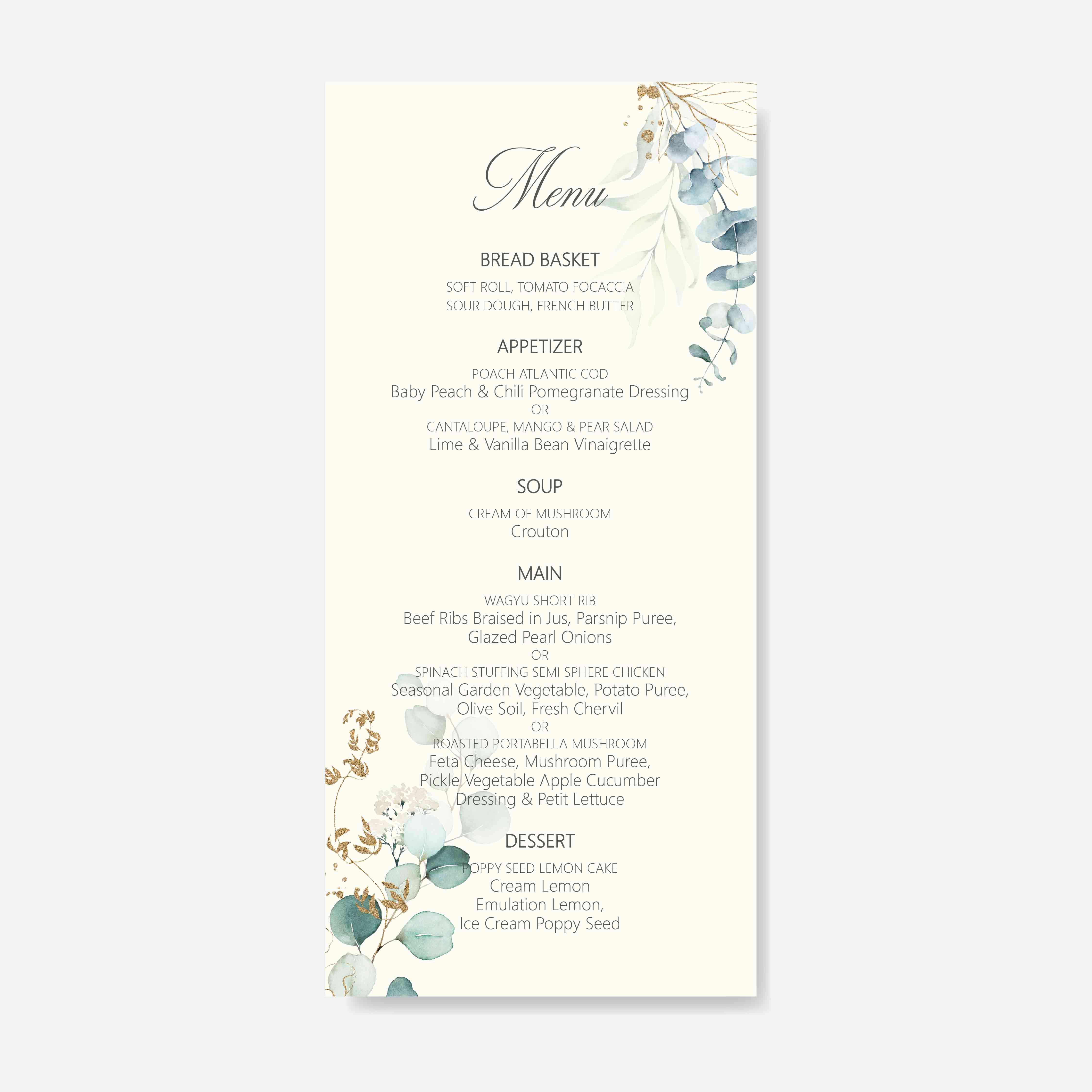 Menu Card