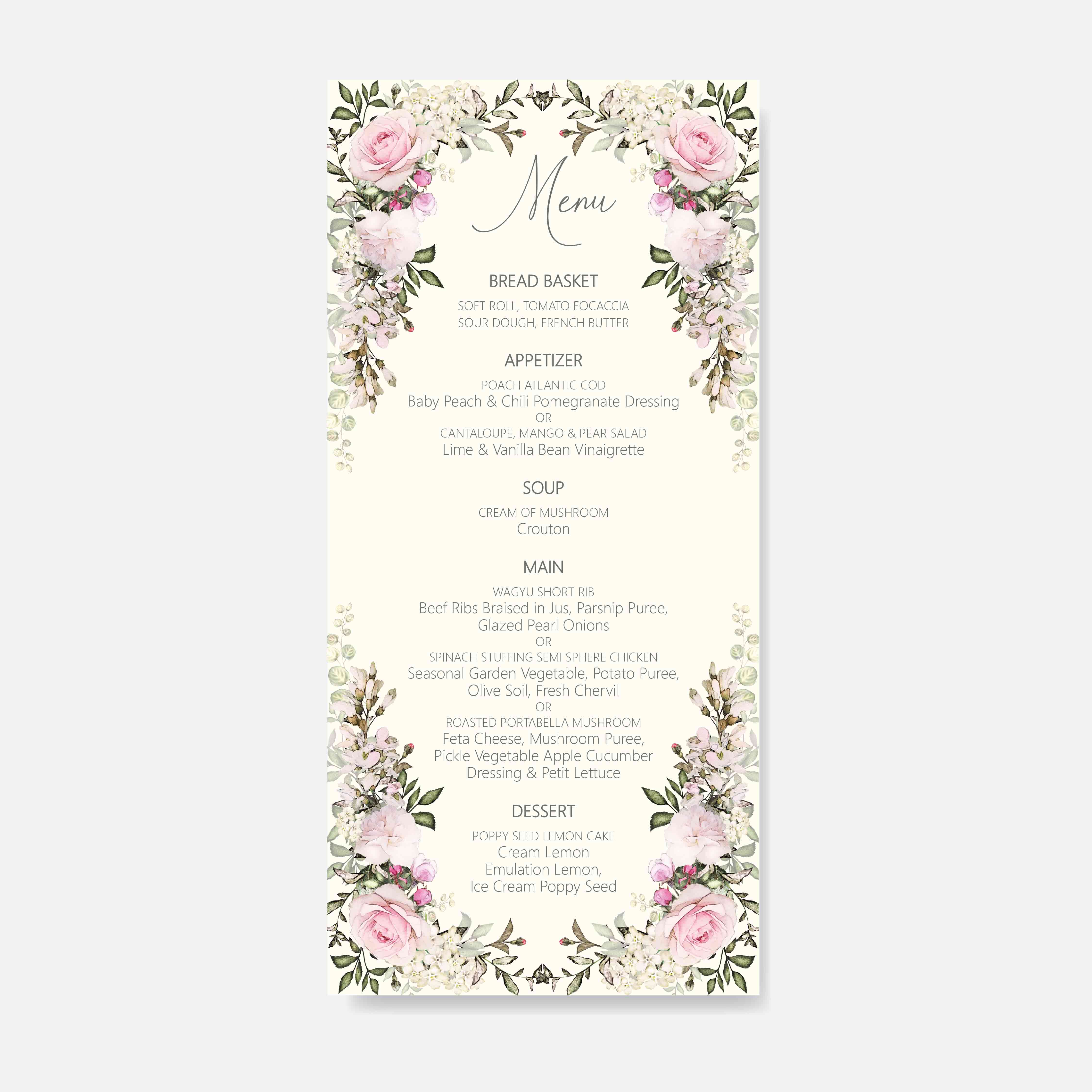 Menu Card