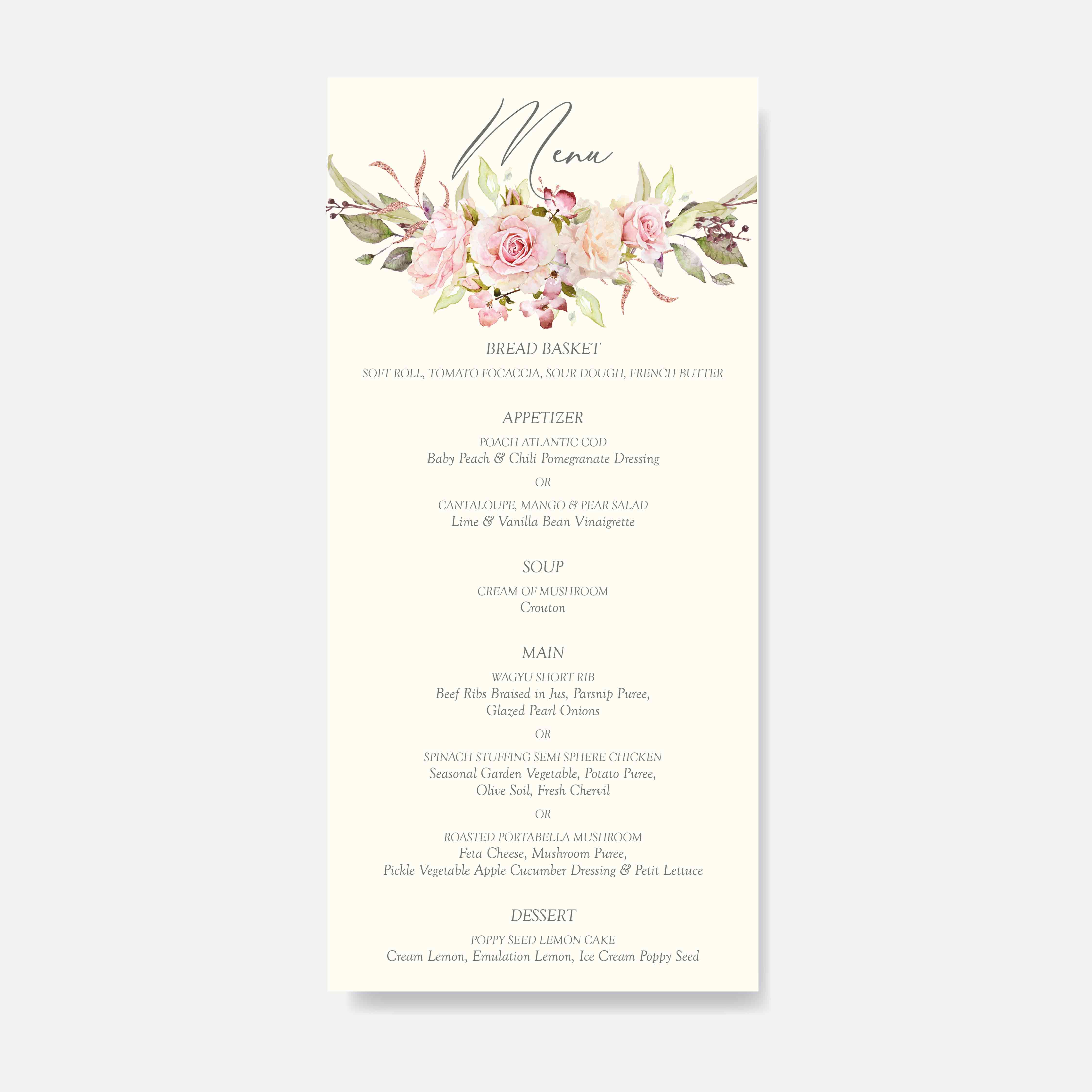 Menu Card